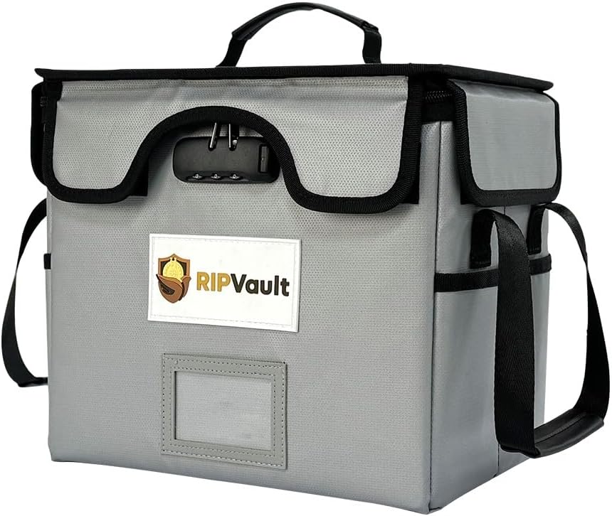 End of Life Organization System - Fireproof Storage Box for Important Documents - Estate Planning Tool with Pre-labeled File Organizer Folders | All-in-one Solution - Rated Up to 1200°F