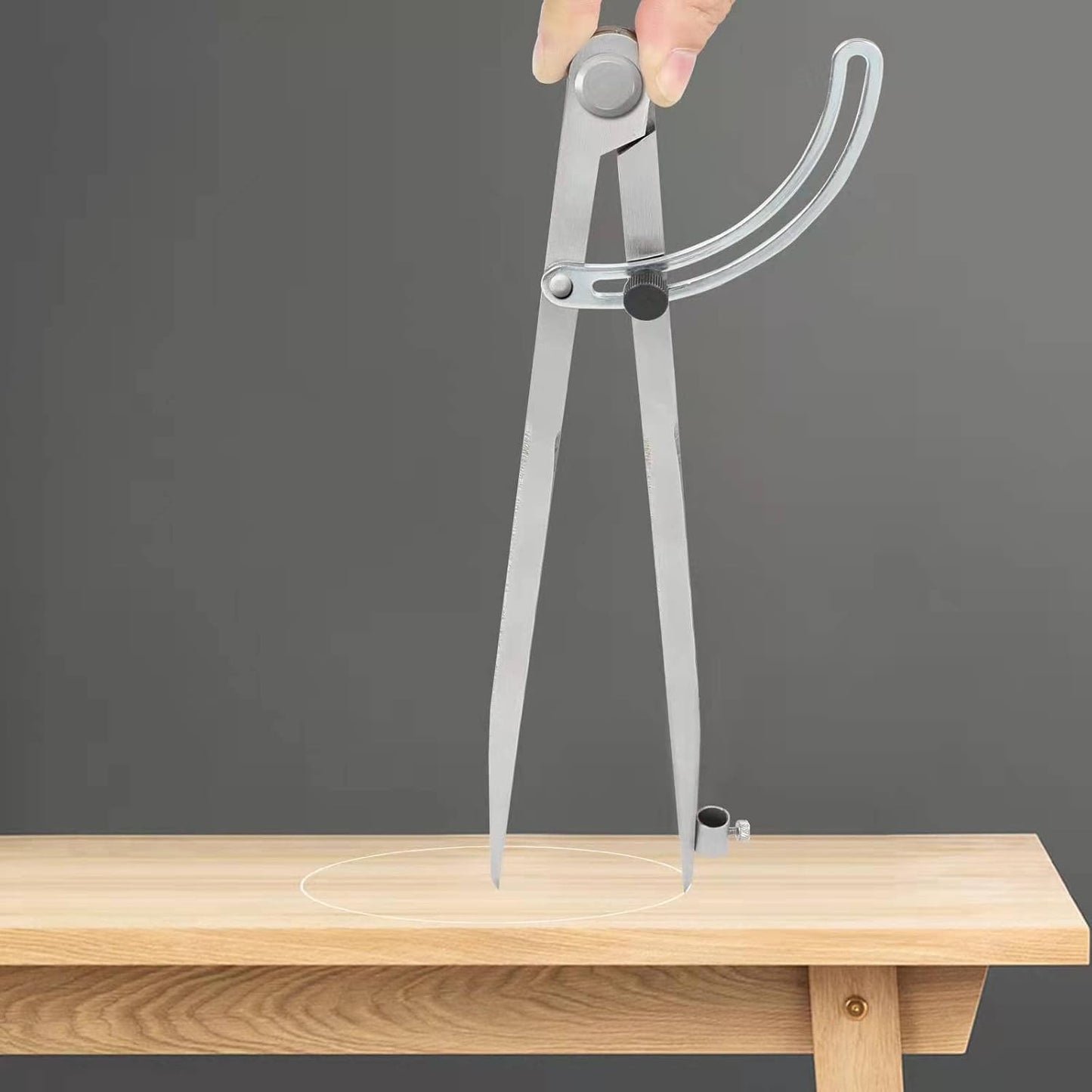 24 inch Compass for Geometry, Compass for Woodworking, Precision Woodworking Compass with Wing Divider and Pencil Holder, Large Compass for Geometry, Woodworking Compass, Drafting, Drawing Compass