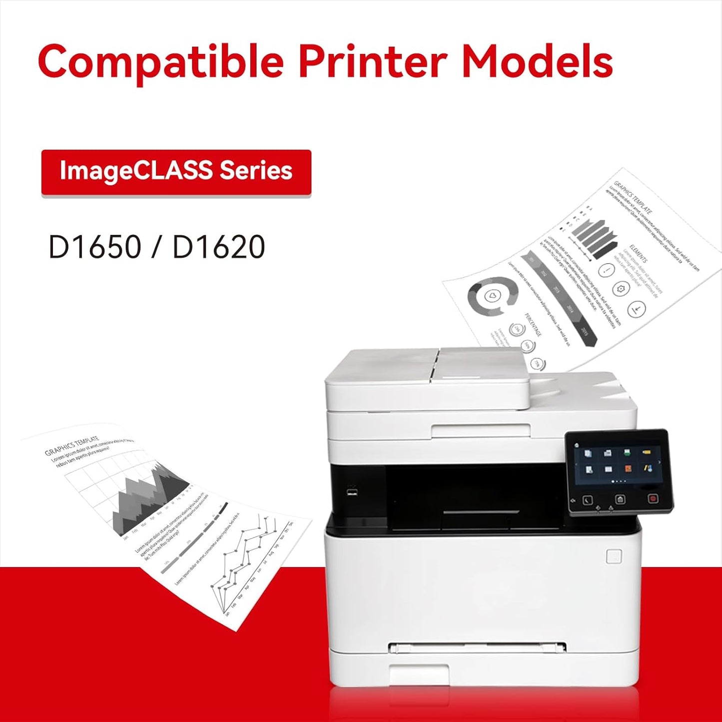 MYTONER 121 Black Toner Cartridge Compatible Replacement for Canon 121 CRG121 CRG-121 High Yield Toner for imageCLASS D1620 D1650 Printer (2 Pack)