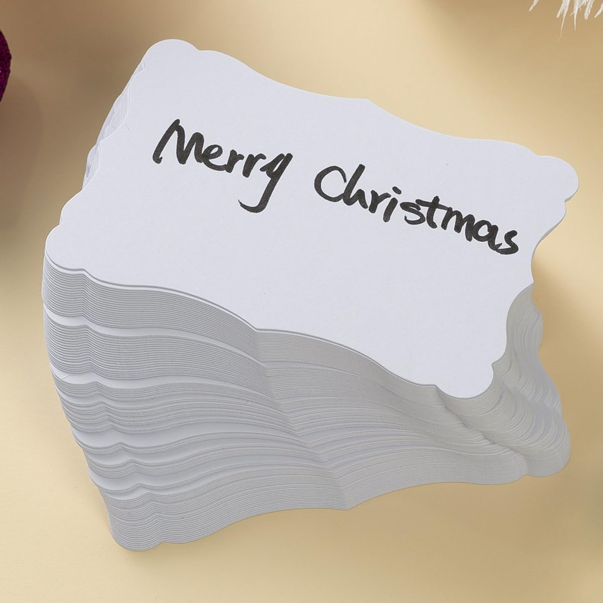 120 Pieces Small Mini Business Cards Vintage Assorted Colors Blank Note Cards Gift Word Card for Business Cards, Gift Cards (White, 3 x 5 inches)