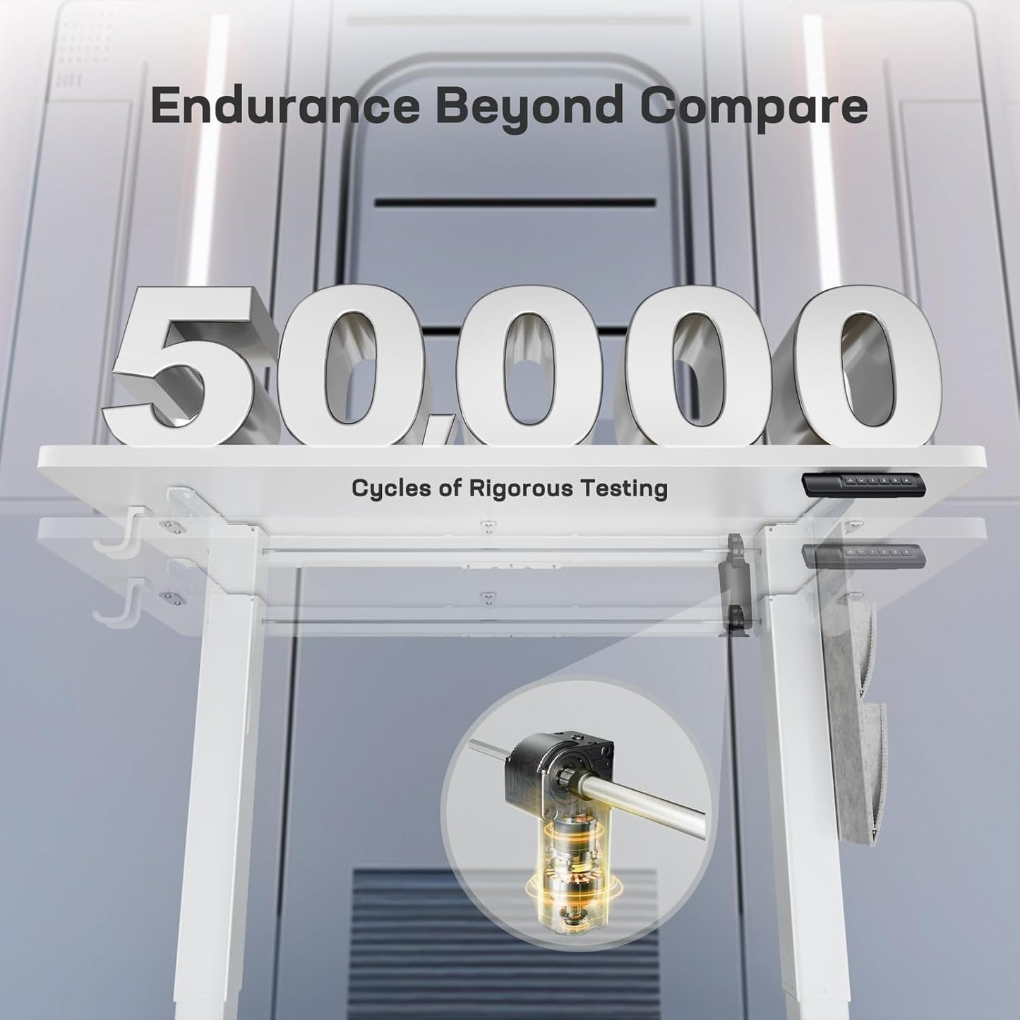 Marsail Standing Desk Adjustable Height Home Office Desk,‎48x24 Electric Standing Desk, Stand up Desk with Storage Bag,Headphone Hook for Computer Workstations Desk Memory Preset