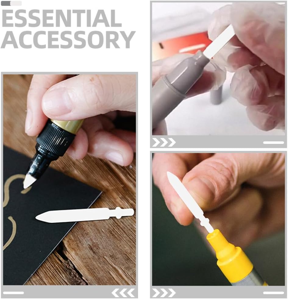 50pcs 0.7mm Acrylic Paint Marker Replacement Nibs - Nylon Pen Tips for Paint Pens, Easy to Install, Friendly, Ideal for Art Projects, Diy Crafts