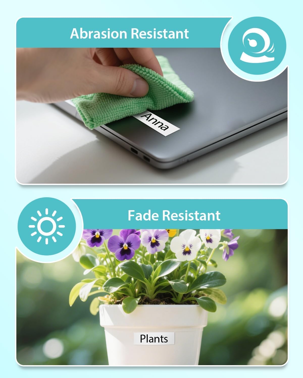 Unismar 5-Pack TZ Tape 12mm 0.47 Laminated White Compatible for Brother P Touch Label Maker Tape TZe-231 TZe231 TZe-2312pk 1/2" Refills for Ptouch PT-D220 D210 D610BT D200 1280, Black on White