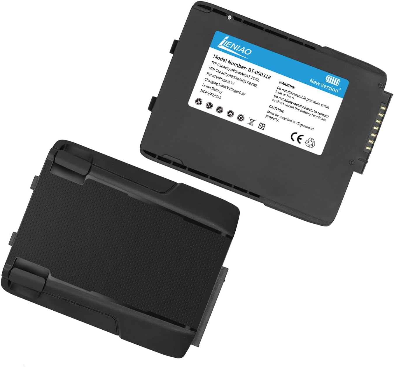 15 Pack for Zebra Scanner Battery TC77 BT-000318 [New Version 4800mAh] for Zebra TC77 Battery TC70 TC70x TC72 TC75 TC75x TC700H TC700K TC77HL TC720L Barcode Scanner BT-000318-01