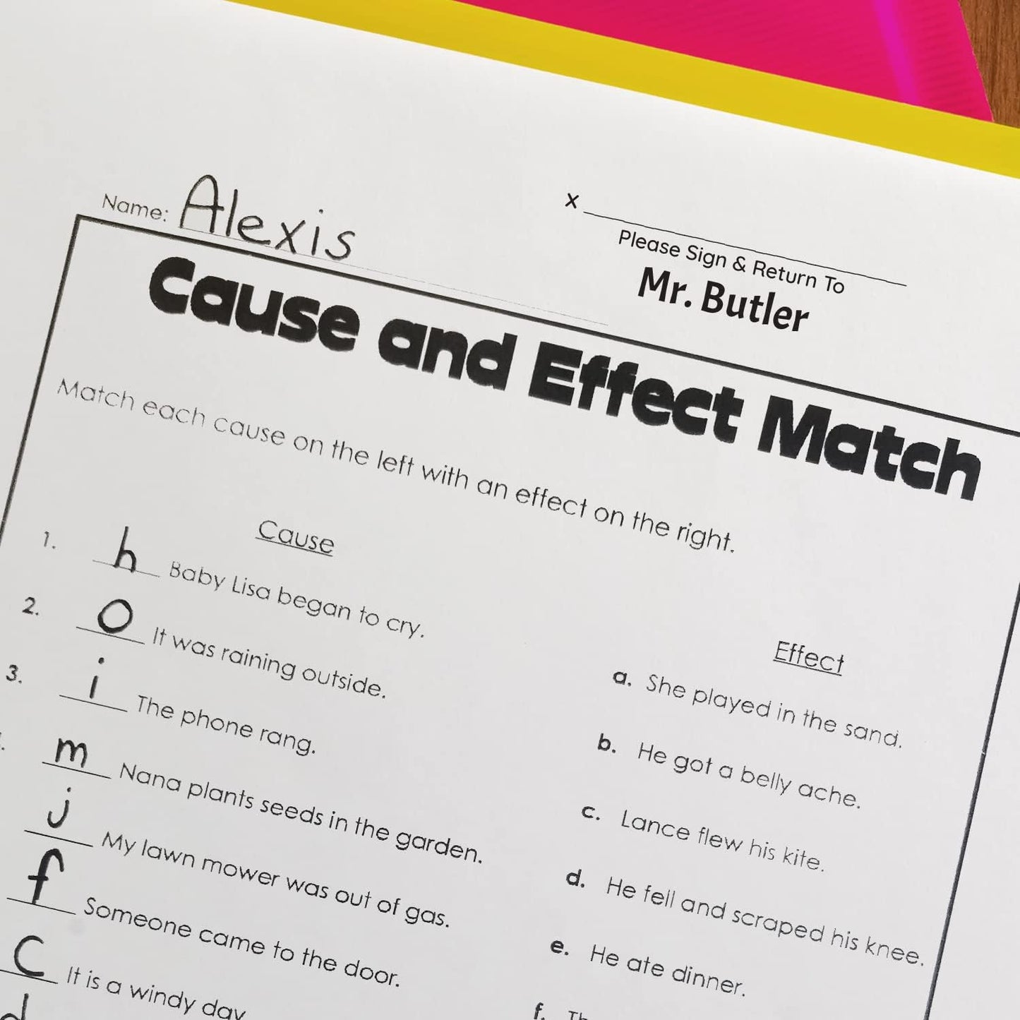 Personalized Sign and Return Teacher Stamp / 2000 Plus Self Inking Homework Signature Stamper/Custom Bold Black Imprint/Made in USA