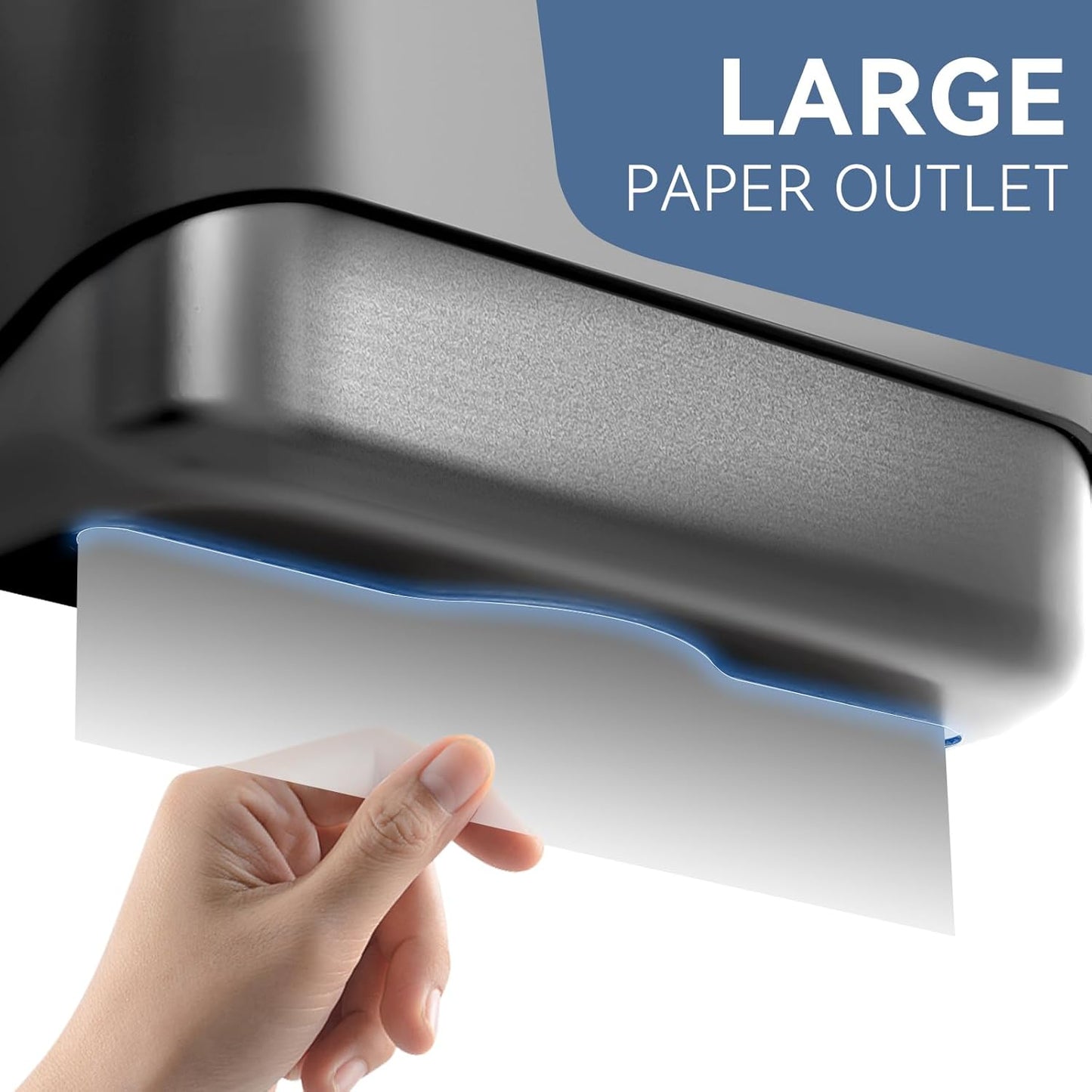 Commercial Paper Towel Dispenser Wall Mount Adhesive Multifold Trifold cFold Folded Paper Hand Towel Dispenser for Bathroom 10.7" L x 3.7" W x 8" H