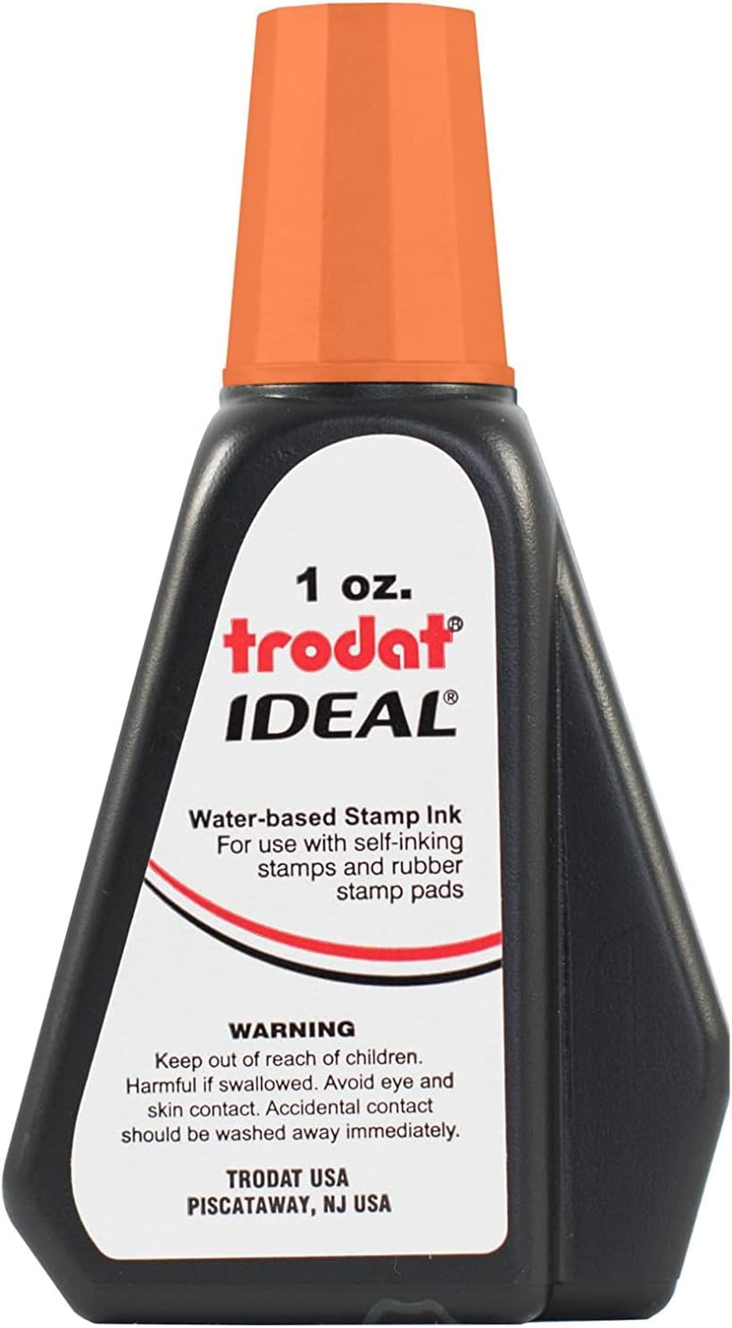 1oz Ink Refill for Sniggle Sloth Self-Inking Stamps - Orange