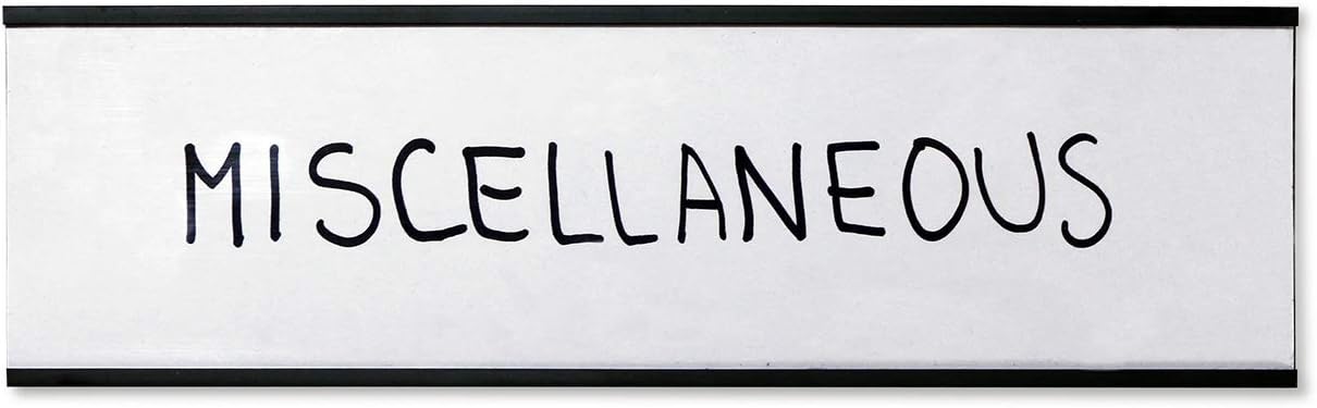 SmartSign Magnetic 'C' Channel Label Holders | 2.5" x 8" Pack of 10