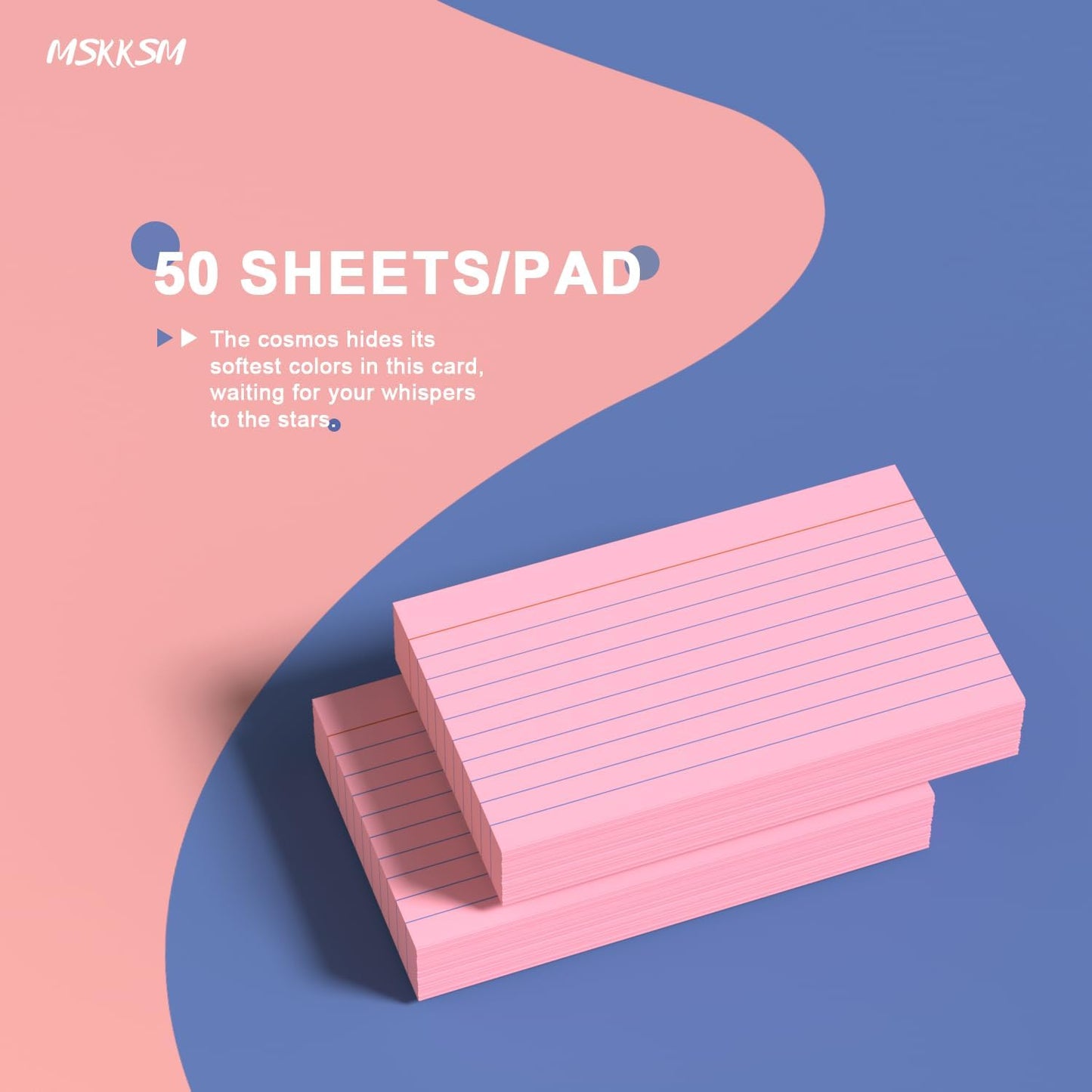 Pink Index Cards 3x5 Inch - 200 Pack, Ruled Index Flash Cards for Studying, 180GSM Pink Note Cards 3x5 Lined Index Cards, Flashcards 3 x 5 Notecards Lined College Ruled Study Card for Office, School