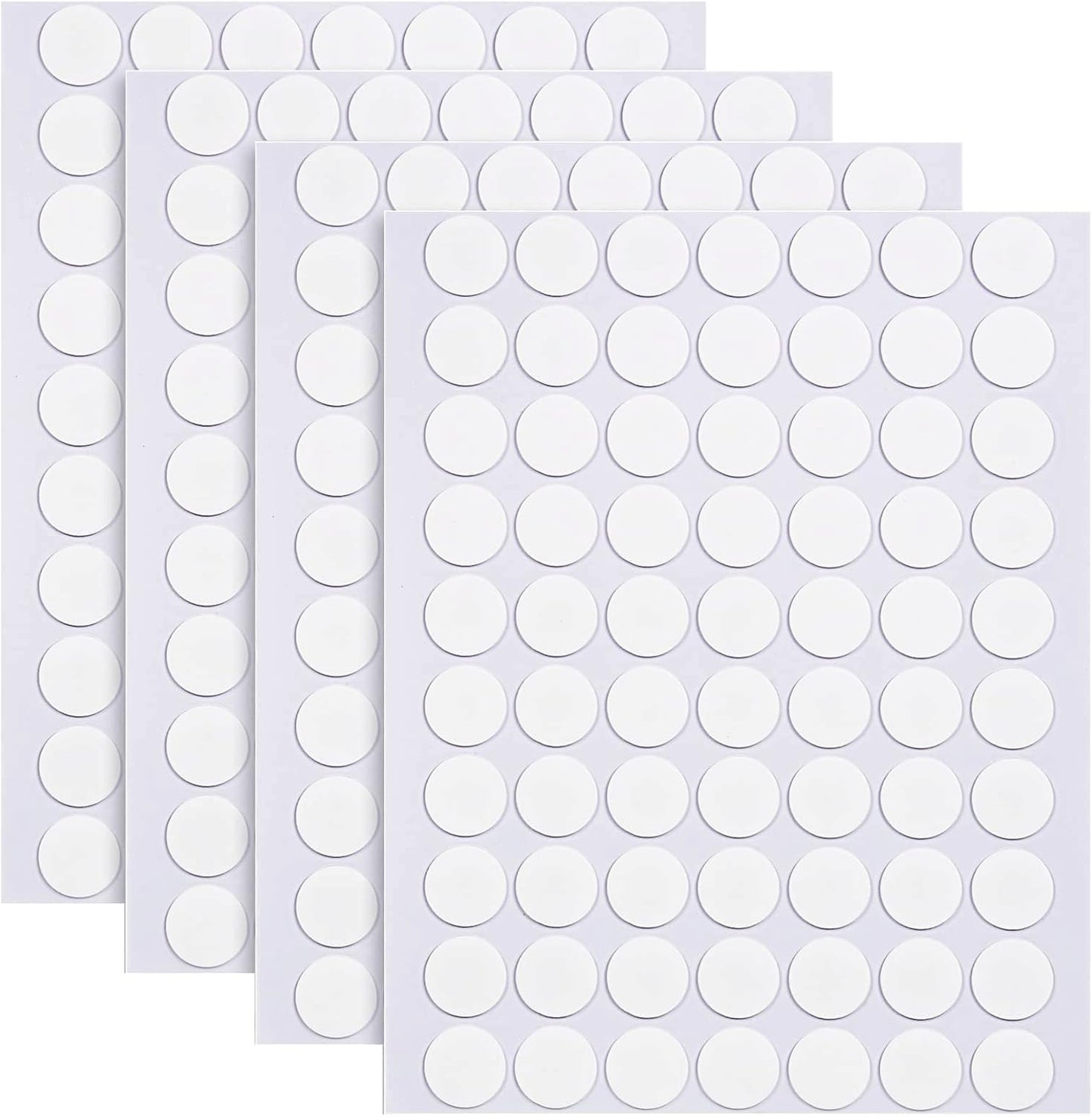 10mm Double Sided Sticky Dots Removable Adhesive Putty No Traces Clear Sticky Tack Waterproof Stickers for Wall Metal Glass Ceramic Wood (280PCS)