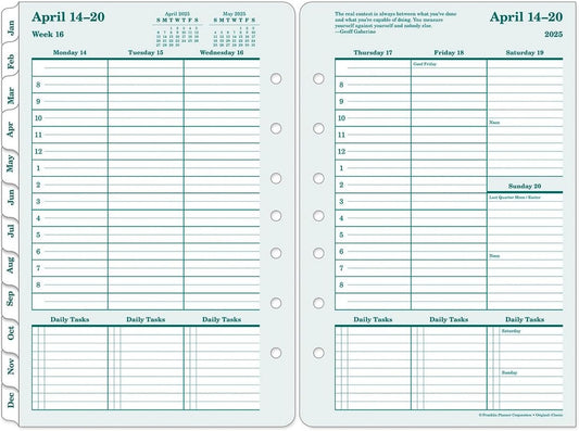 FranklinCovey - Original Weekly Ring-Bound Planner (Jan 2026 - Dec 2026, Pocket)