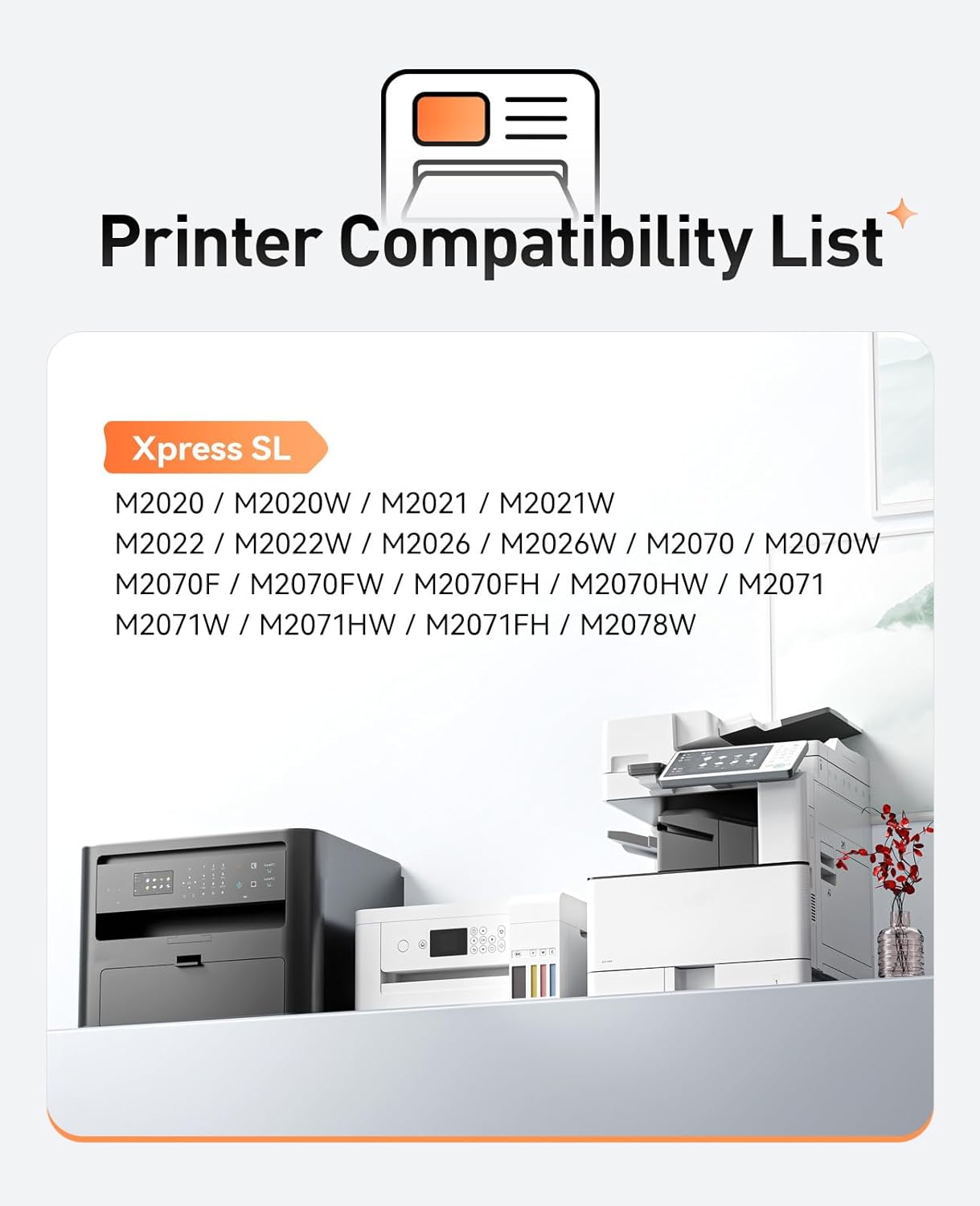 MLT-D111S Toner Cartridge High Yield Black 2-Pack Replacement for Samsung MLT-D111S 111S MLT111S D111S for Samsung Xpress M2020W M2070FW M2070W M2020 M2024W M2074FW M2070F M2022 M2026 M2070 Printer