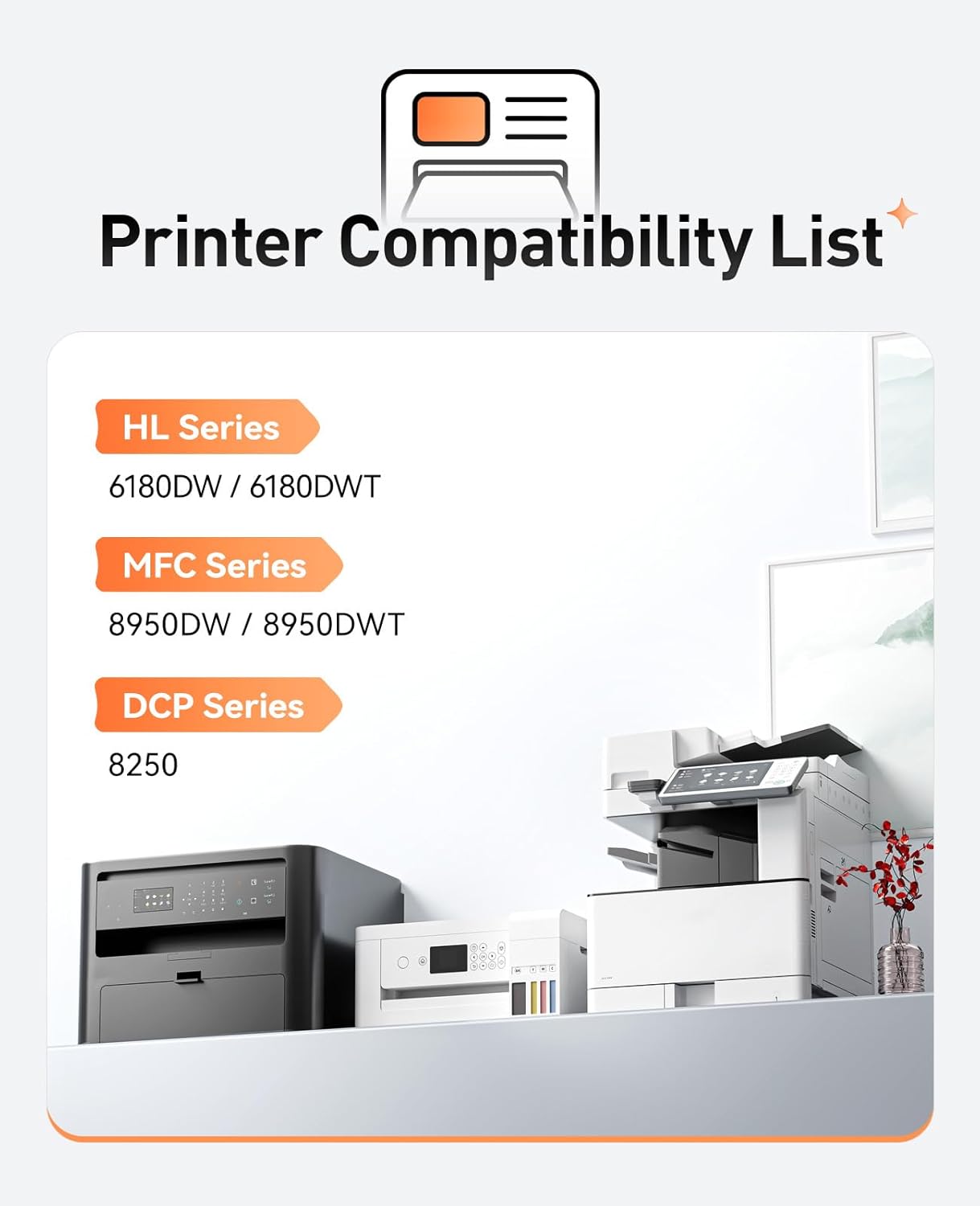 TN780 Toner Cartridge Black 2-Pack Replacement for Brother TN-780 TN750 TN-750 Toner Compatible with Brother HL-5450DN HL-5470DW HL-6180DW MFC-8710DW MFC-8910DW MFC-8950DW DCP-8150DN Laser Printer Ink