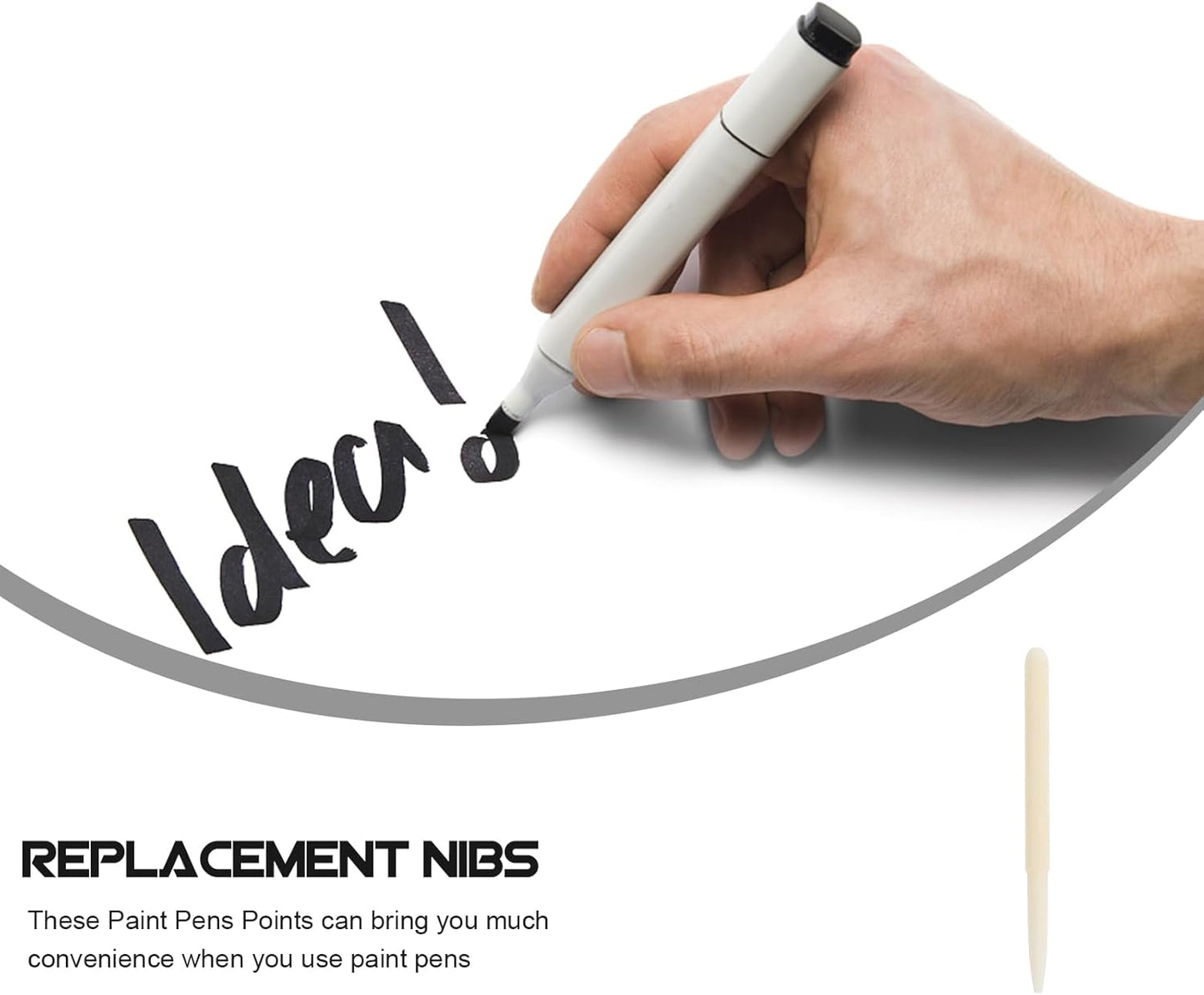 STOBOK 30Pcs Pen Tips Acrylic Paint Marker Nibs Replacement Nib Tips Paint Markers Painting Pens Nib Permanent Marker Pen 2MM