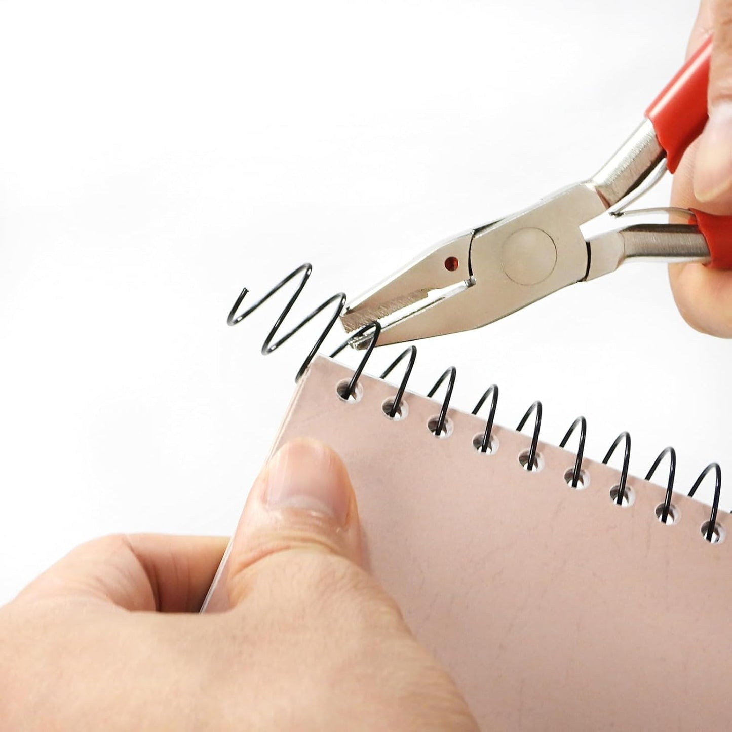 RAYSON 31.8mm Spiral Wire Coil Binding, 3:1 Pitch, 1-1/4" Metal Coils Binding 280 Sheets Capacity, Black Color & Pack of 50