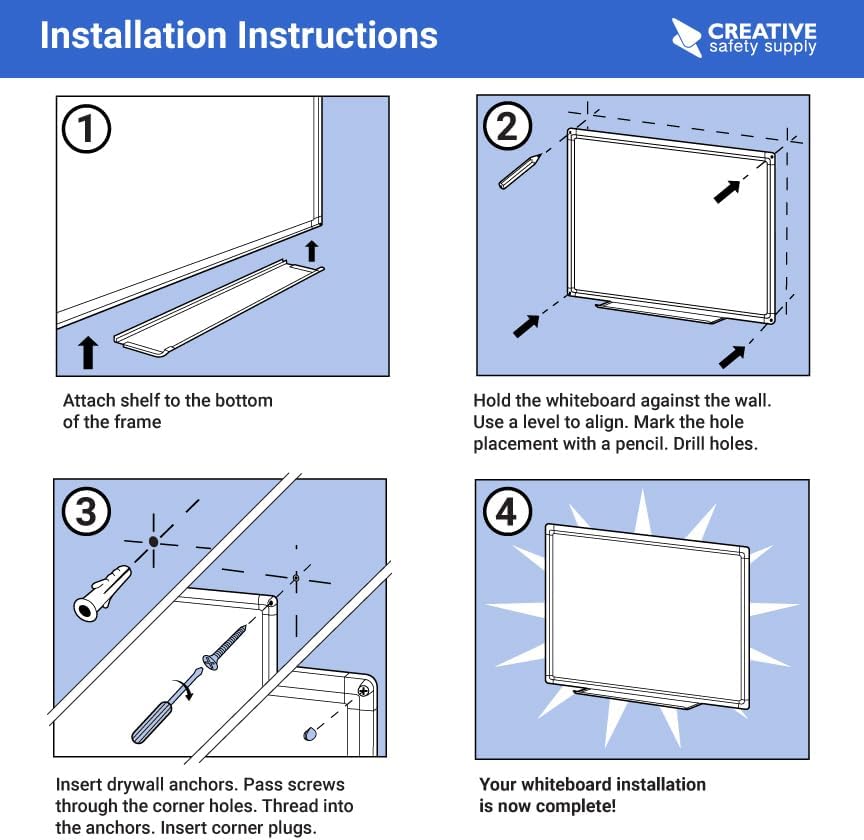 Project Planning Dry-Erase Whiteboard 60" x 40"