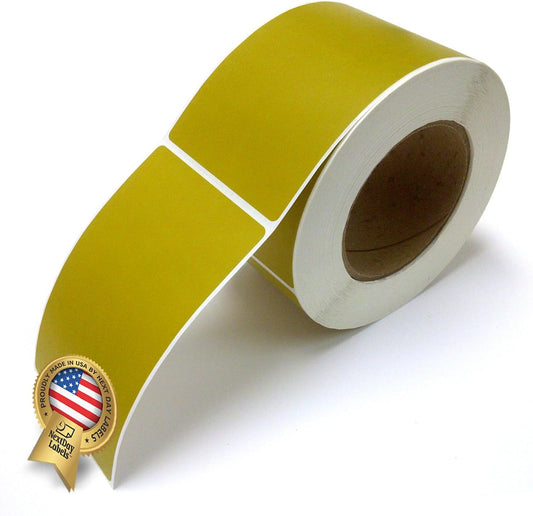 NextDayLabels 500 Rectangle Stickers (3" x 5") - Color Coding Labels Roll - Moving Labels for Boxes, Colored Inventory Stickers for Packing, Organizing, and Storage (Olive)