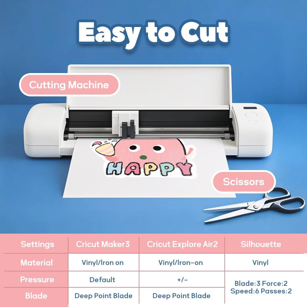 TranSmile PU-Heat Transfer Paper for T Shirts (20 Sheets, 8.5x11'', Light), Iron on Transfers for Light Fabric, Printable Heat Transfer Vinyl for Inkjet Printer