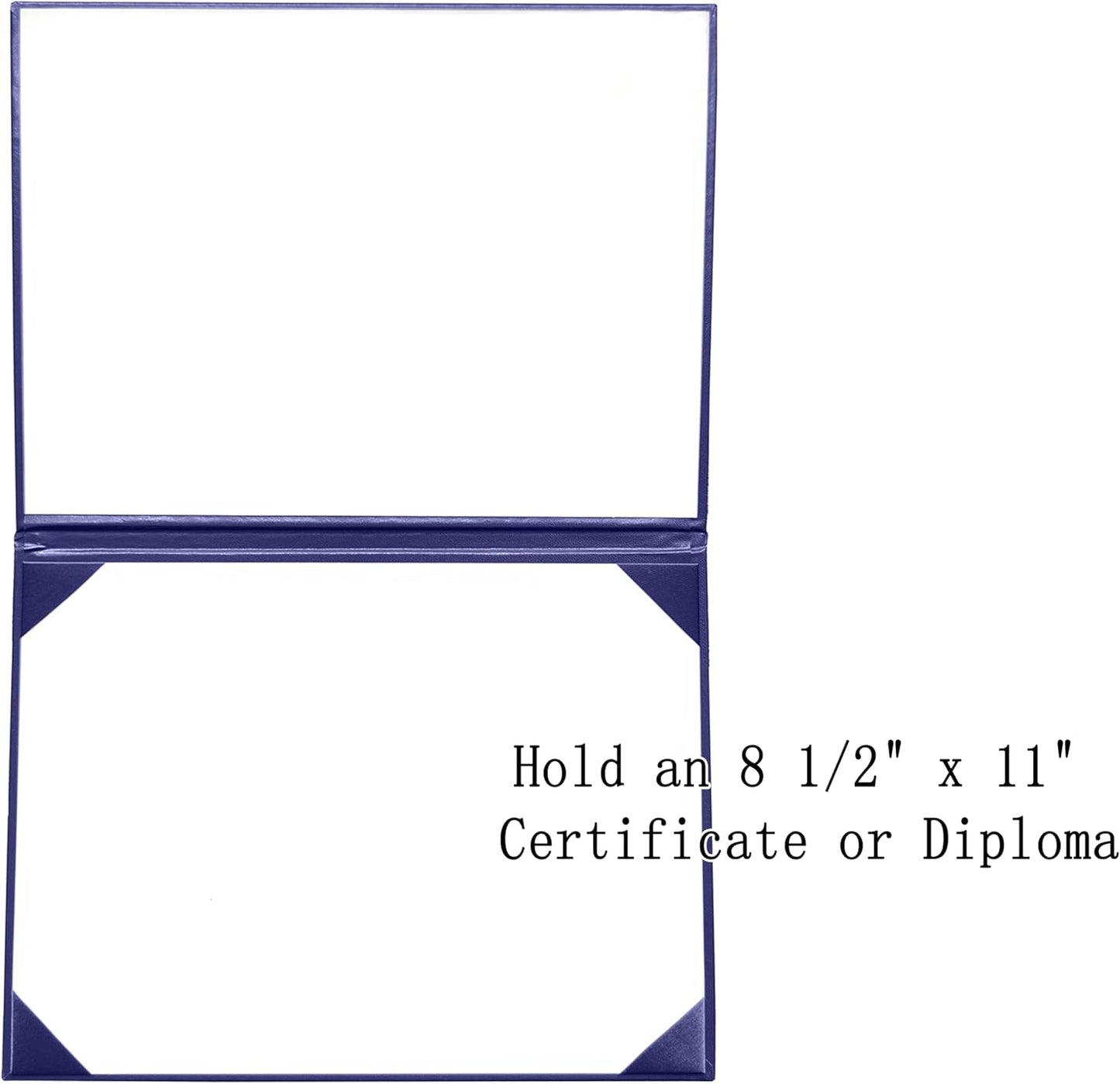 12 PCS Smooth Diploma Certificate Cover 8 1/2" x 11" Purple