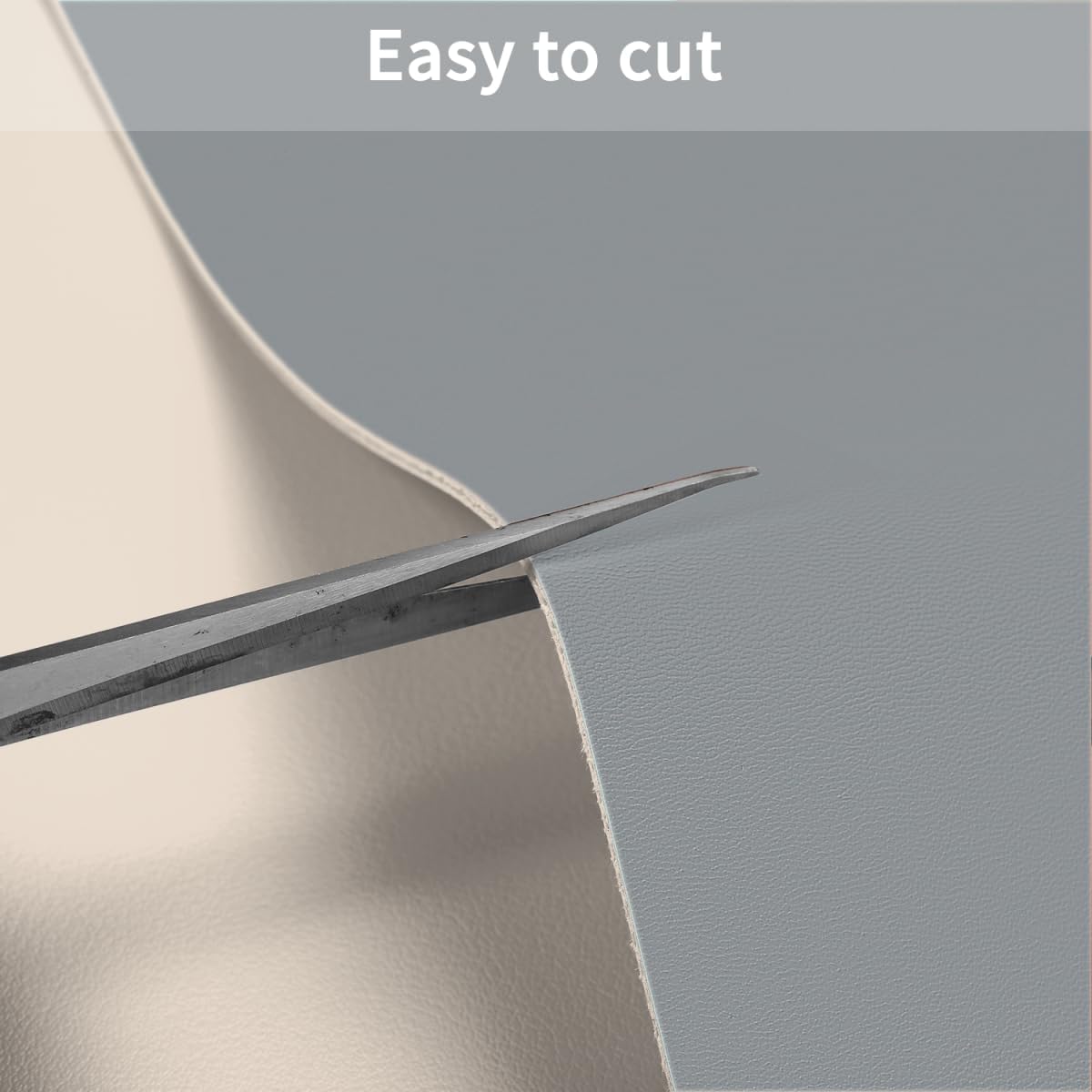 Leather Table Pad,1.8mm Thick,40x90 Inch,Table Pads for Dining Room Table Rectangular,Table Protector for Dining Room Table,Dining Table Cover Protector(Off White+Light Gray,40x90)