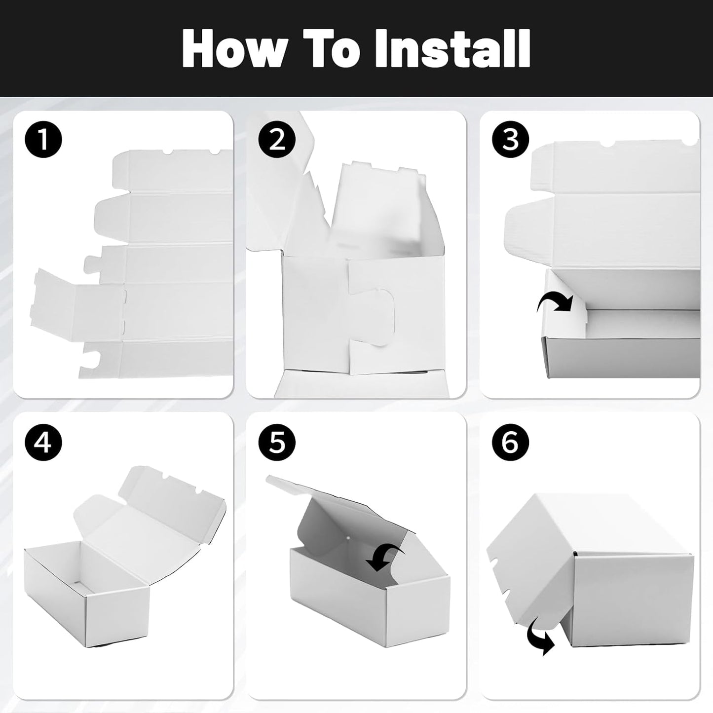 NUMINA 4 Pack 600 Card Storage Box Organizer for Trading Card Collection, Heavy Duty Sports Cardboard Box, Trading Gaming Cards Collection Box with Adjustable Dividers