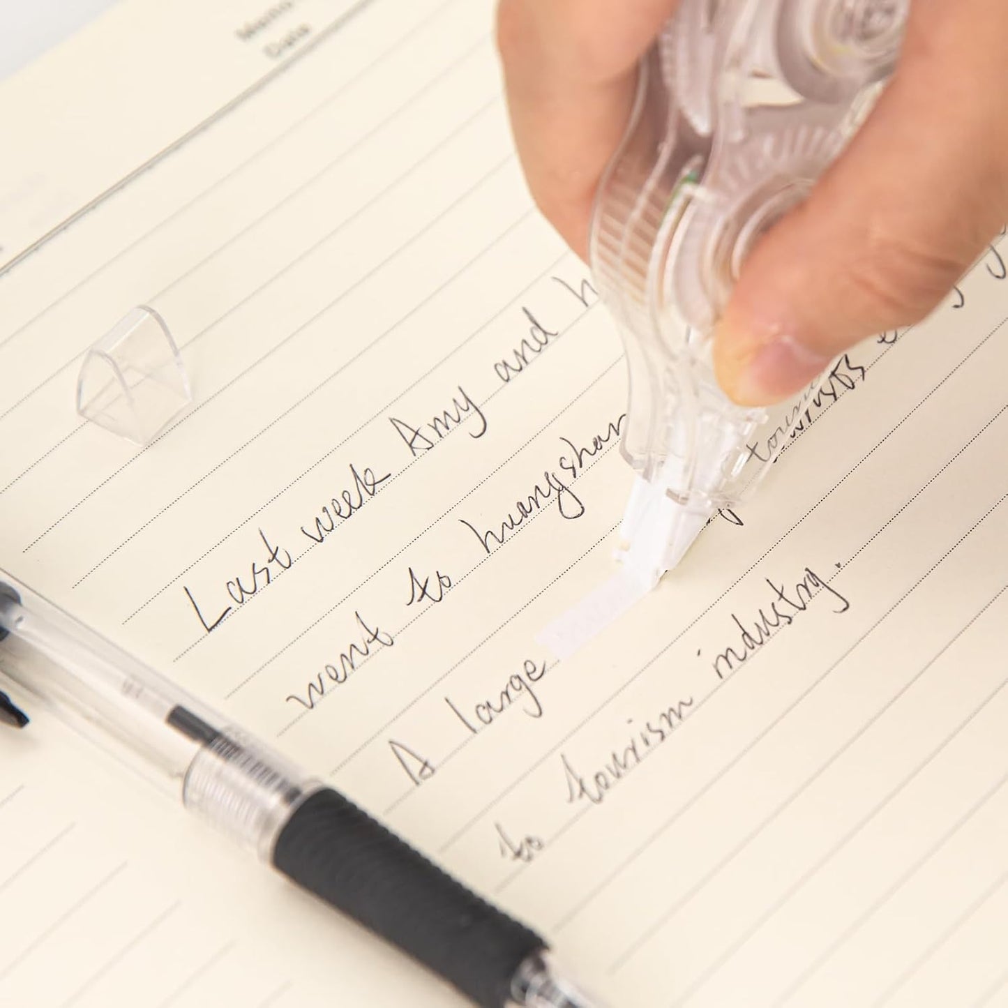 24 Pcs Transparent Correction Tape, 236 Inch Tear-Resistant Bulk for School, Office, Note Taking, Journal (Tape Width 0.2 In)