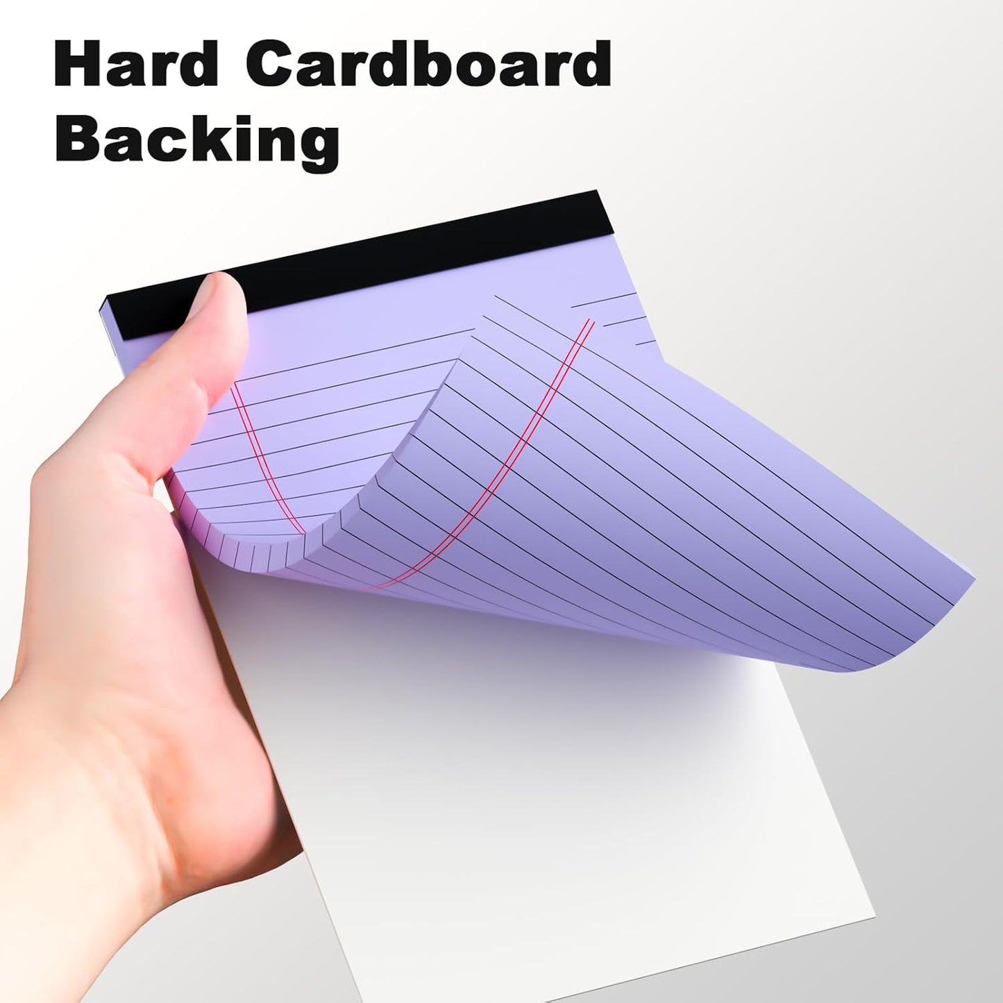 Pink Purple Small Legal Pad 5 x 8 College Ruled Color Legal Pads Paper Notepads 6 Pack Sturdy Back Writing Pads 5 x 8 Note Pads Perforated Narrow Ruled Pads of Paper