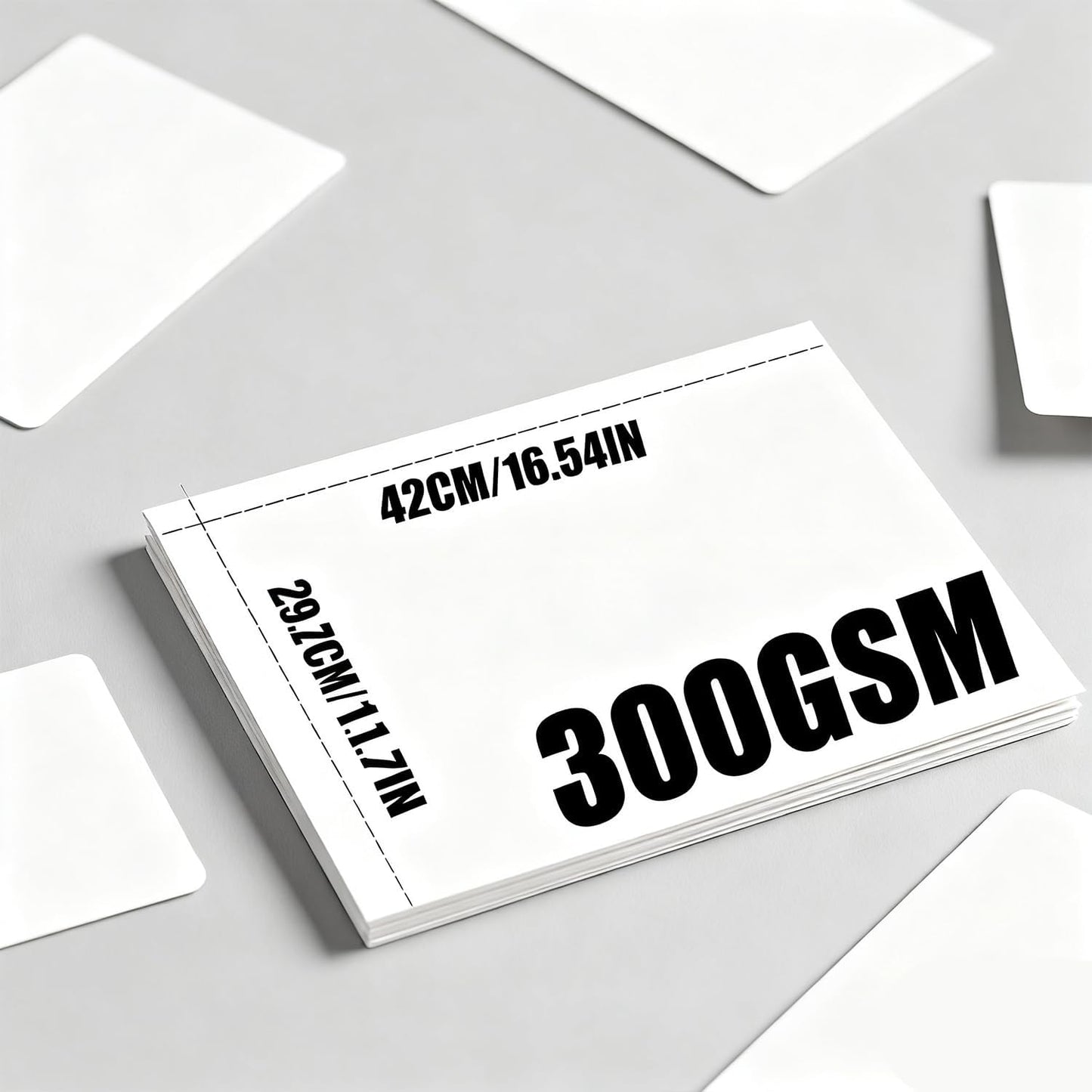 30 Pack A3 White Poster Board, 300 GSM, 16.5 x 11.7 Inches, DIY Projects, Presentations, School Projects, Event Ecorations, Not for Printer