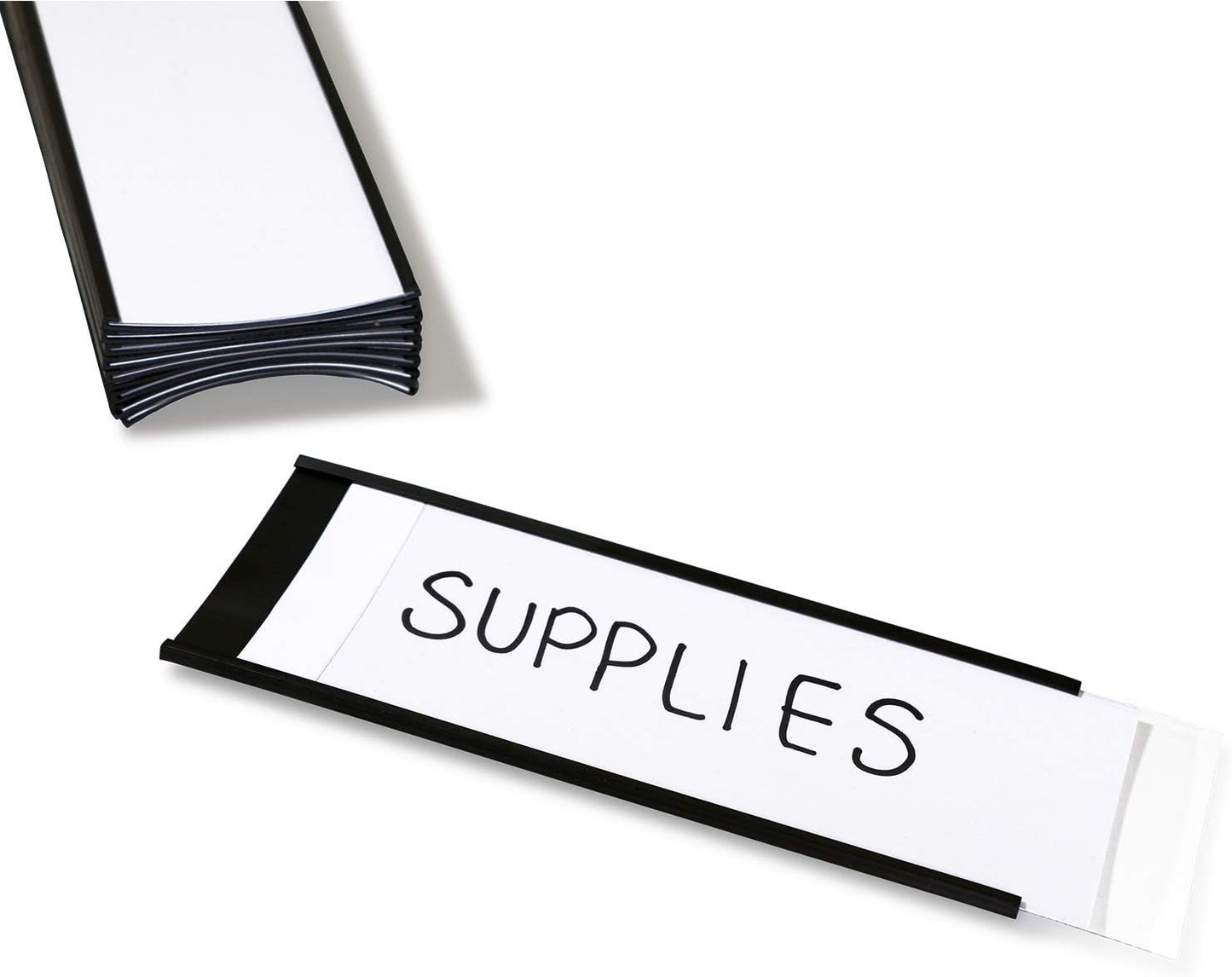 SmartSign Magnetic 'C' Channel Label Holders | 2.5" x 6" Pack of 10