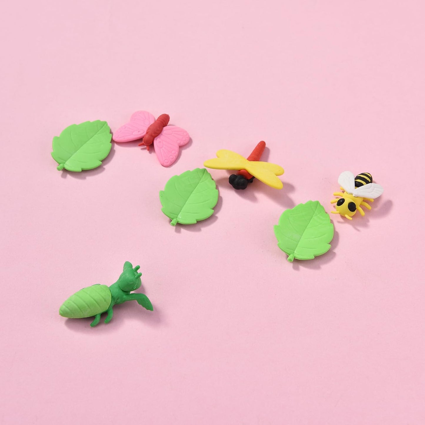 12 Pack 3D Animal Erasers for Kids, Boys and Girls - Fun Take Apart Insect Erasers for School Supplies, Prize Gifts, Party Favors