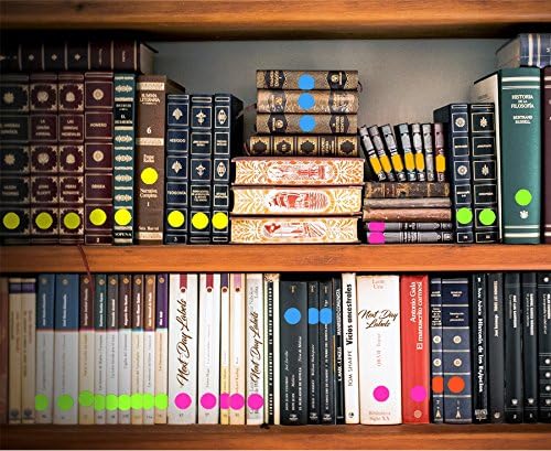 NextDayLabels 8-1/2 x 11" Neon Color High Light Fluorescent Labels for Laser & Inkjet Printer (Blue Fluorescent, 1.5" Round - 30 Per Page | 3000 Labels)