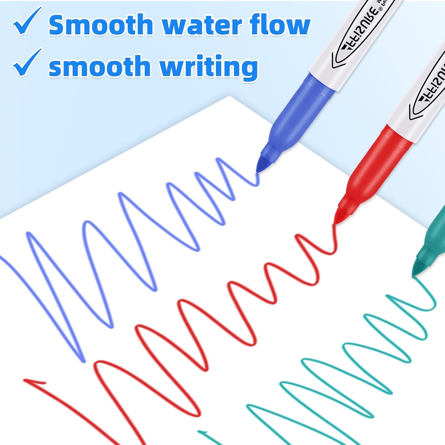 Permanent Markers Assorted Colors Set, 8 Colored Markers 8 Pack, Fine Point，Works on Wood, Plastic, Metal, and More, for Adults, Artist, Taecher, Kids