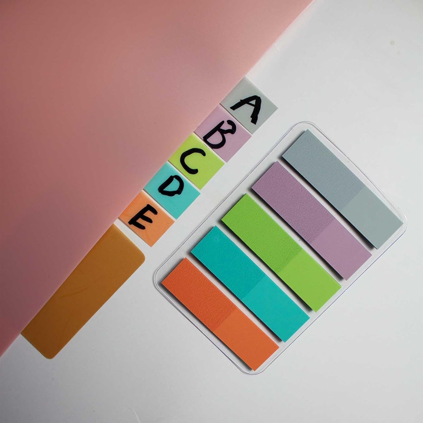 ELII 900 PCS 1 Inch Book Tabs Sticky Index Tabs,Writable and Repositionable File Tabs Flags Colored Page Markers Labels for Reading Notes, Books and Classify Files, 41 Sets