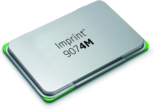 Trodat Imprint 9074M Metal Stamp Pad, 3-1/2" x 6-3/8", Green