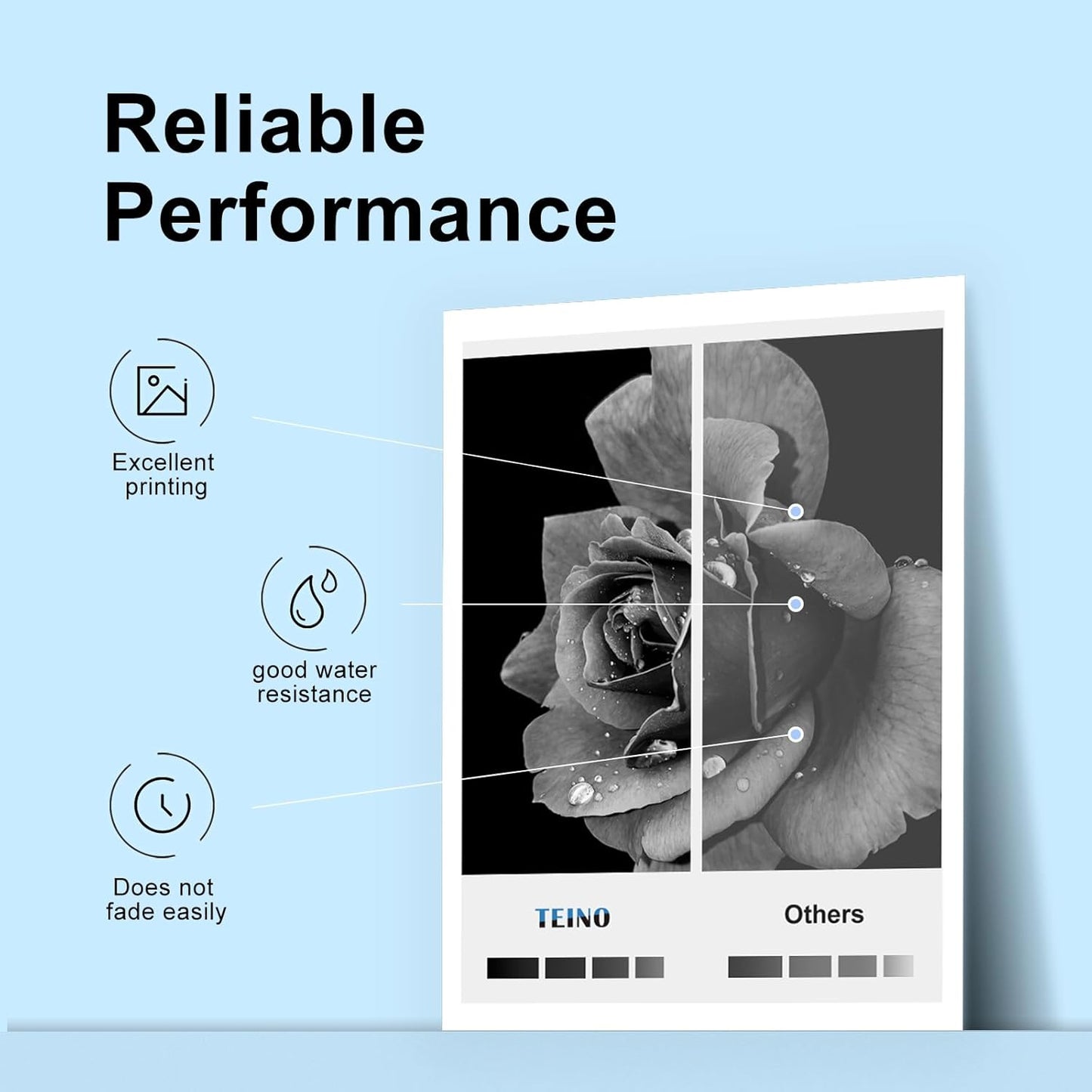 TEINO 63XL 63 Black Ink Cartridge for HP Printers Remanufactured Replacement for HP Ink 63 63XL Ink Cartridge Combo Pack Work with 4520 3830 4650 5200 5255 5258 4512 1112 2132 (2 Black)