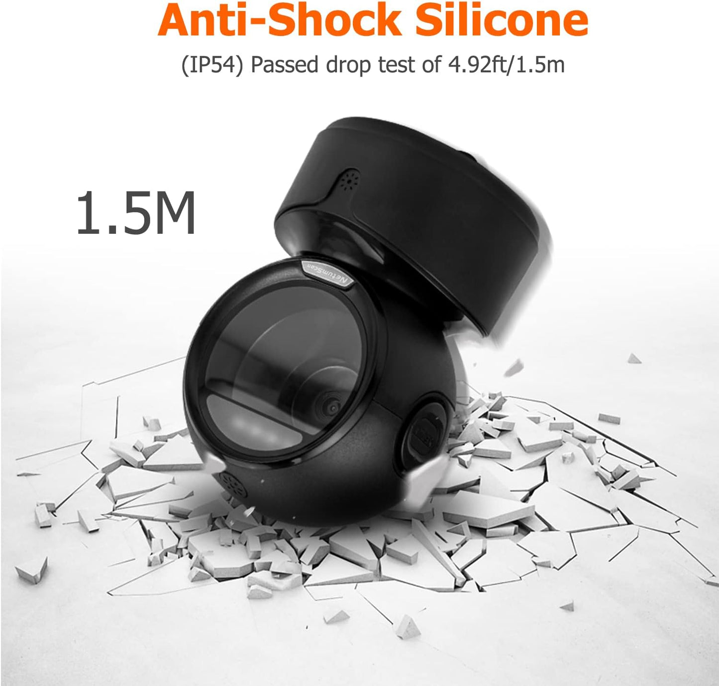 NetumScan Automatic Omnidirectional Desktop Barcode Scanner, Hands-Free USB Wired QR Barcode Reader, 1D 2D Bar Code Image Sensing for Warehouse, Supermarket, Retail Store, Bookstore Pos System