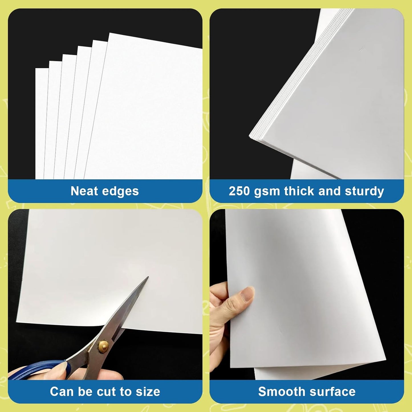 18 Pcs 14" x 22" Poster Board White Poster Board Paper Bulk 250 GSM Thickness Vision Boards Smart for Drawing School Arts Craft Projects Presentations Scrapbooking Blank Graphic Display