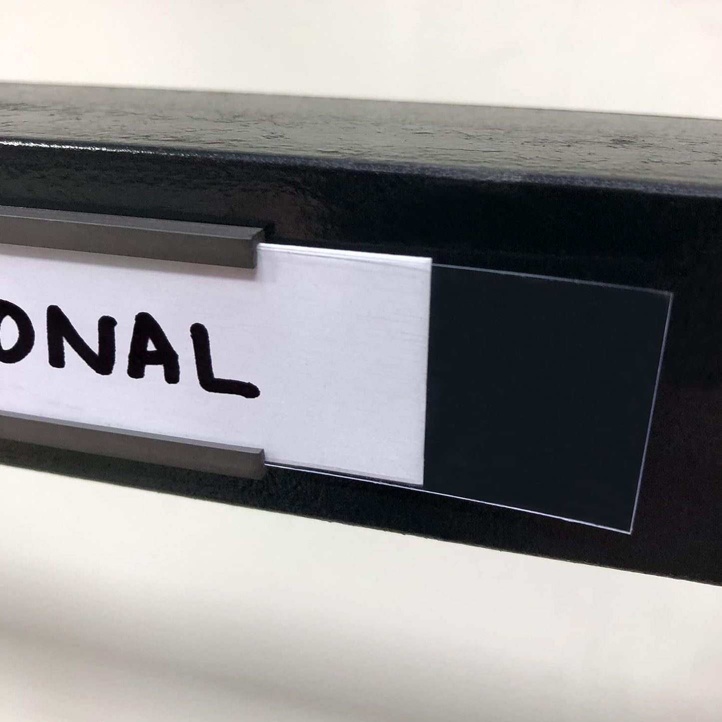 SmartSign Magnetic 'C' Channel Label Holders for Metal Racks and Shelves | 0.75" x 3" Pack of 25