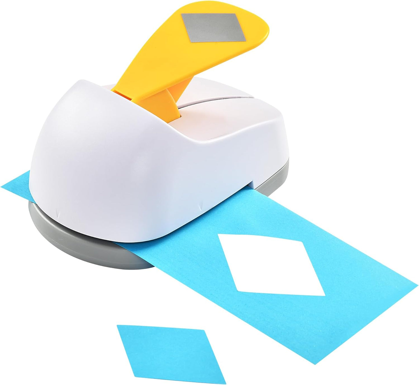 Craft Lever Punch 3 inch Rhombus Paper Punch Professional Tool for Paper Crafting DIY Projects，Gifts，Stationery，Education，Greeting Cards Arts Fun Projects