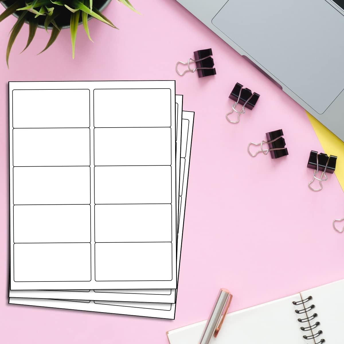 BESTEASY 2x4 Shipping Labels, FBA 10 Up Address mailing Labels, 100 Sheets Sticker Labels Compatible Laser/InkJet(1000 Labels)