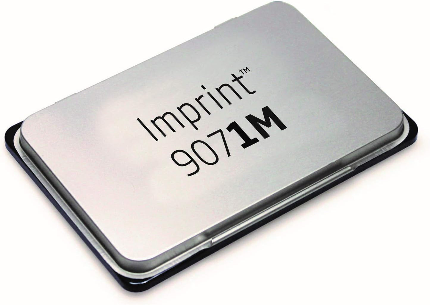 Trodat Imprint 9071M Metal Stamp Pad, 2" x 3-1/2", Dry (No Ink)