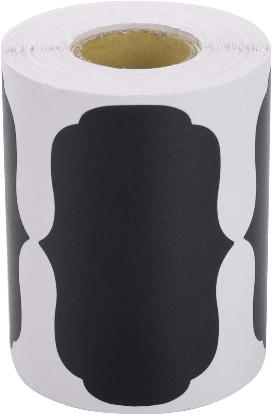 ONUPGO Chalkboard Labels-180pcs Waterproof Reusable Blackboard Stickers with 1 Liquid Chalk Marker for Mason Jars, Parties Decoration, Craft Rooms, Weddings, Storage, Organize Your Home & Kitchen