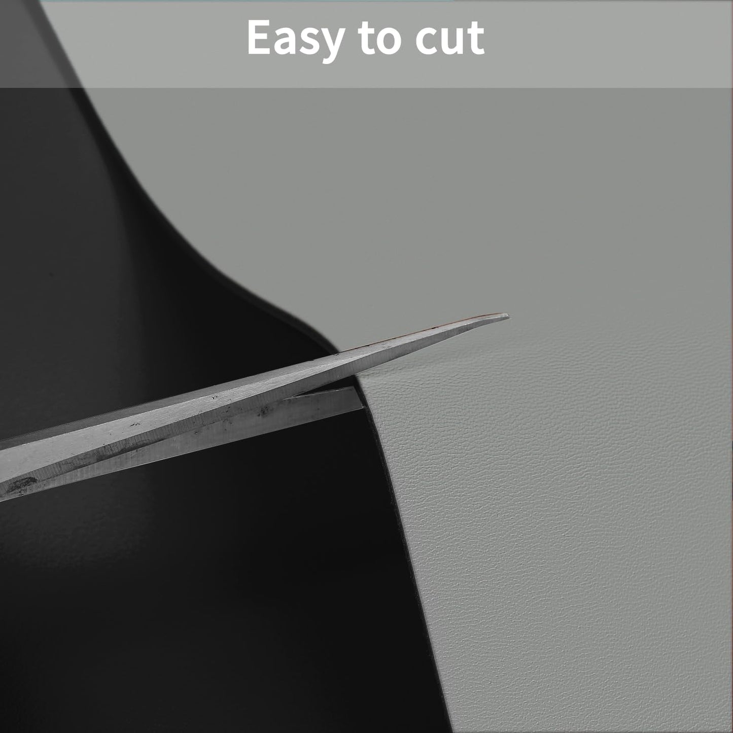 Leather Table Cover,1.8mm Thick,24x48 Inch Desk Cover,Large Desk Mat,Table Protector,Table Cover Protector,Table Top Protector,Desk Cover Protector(Black+Gray,24x48)