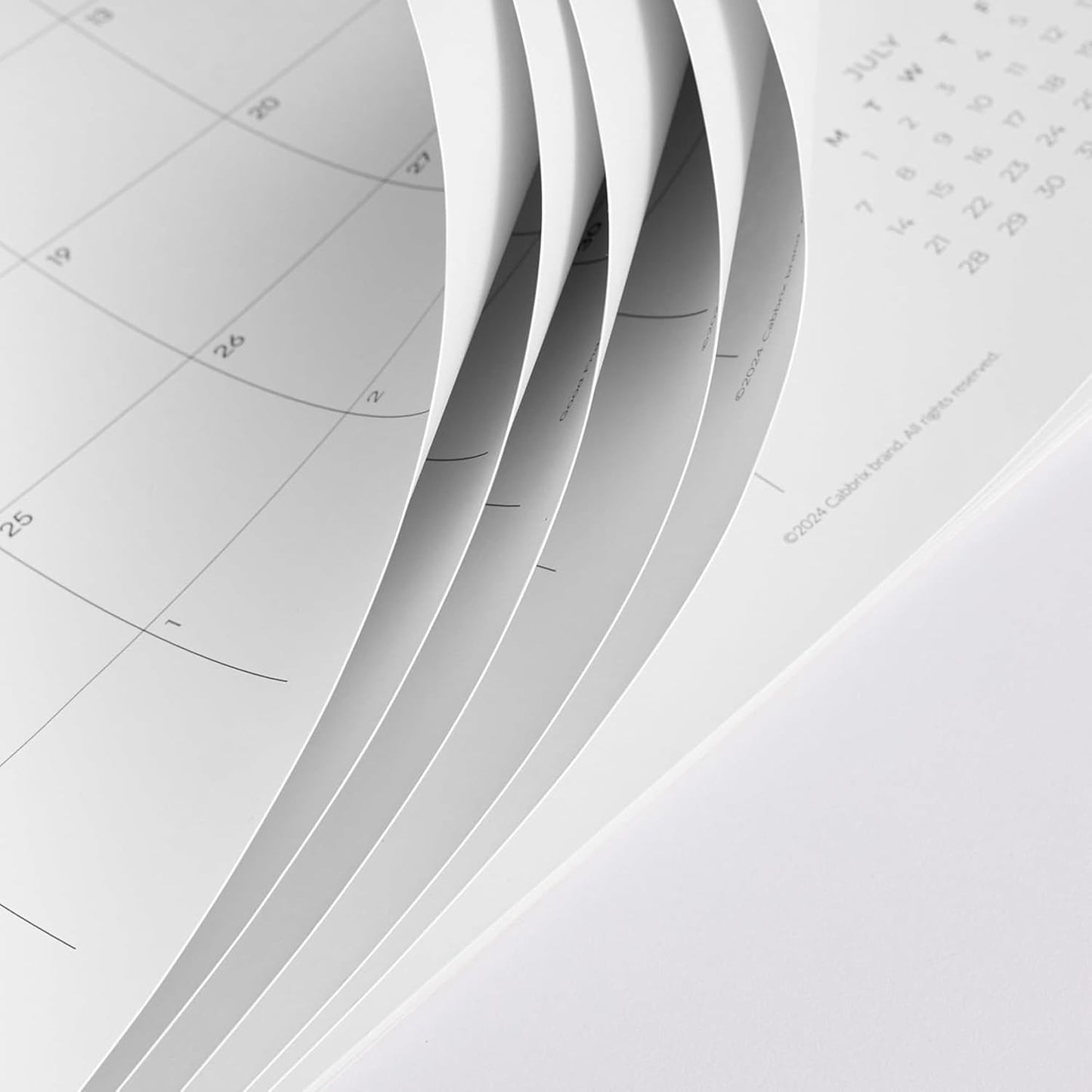 Cabbrix Desk Calendar 2025-2026 with Desktop Mat, 15" x 12" Desk Calendar July 2025 to June 2026, Academic Monthly Calendar for Home Office School Planning, Greenery