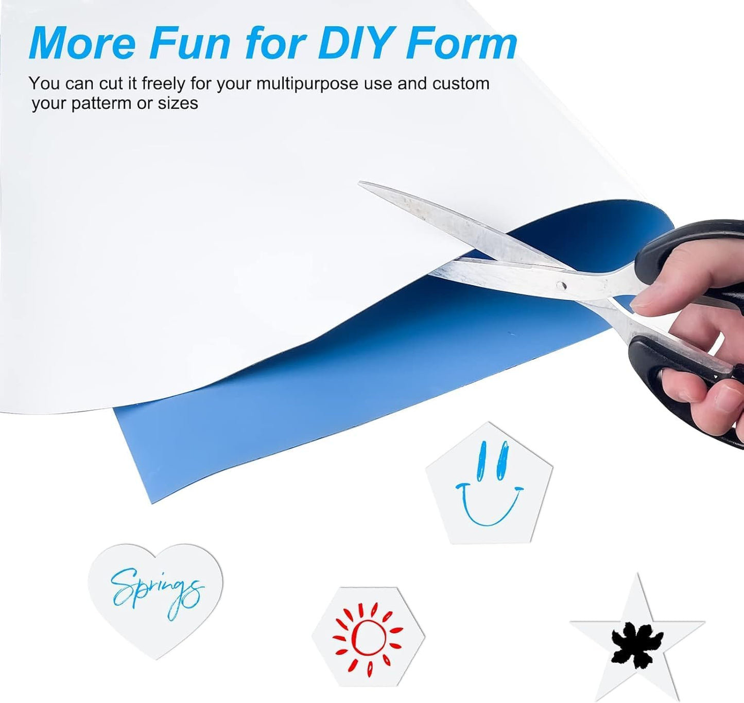 Magnetic Whiteboard Contact Paper, 18" x 39" Stick on Magnetic Dry Erase White Board Sticker on Wall, Easy to Write for Drawing, School, Office, Kitchen Fridge