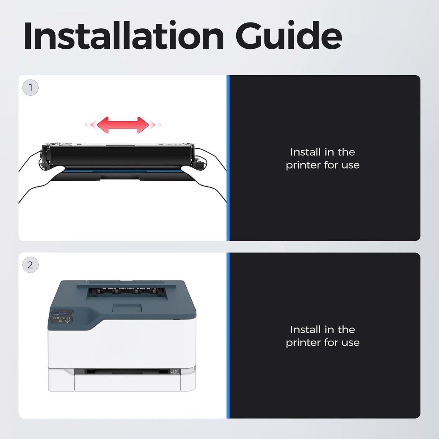 C230 C235 Toner Cartridge with Chip High Capacity Set 4-Pack Replacement for Xerox 006R04391 006R04392 006R04393 006R04394 Compatible with Xerox C230 C235 C230DNI C235DNI C225 Printer Black and Color