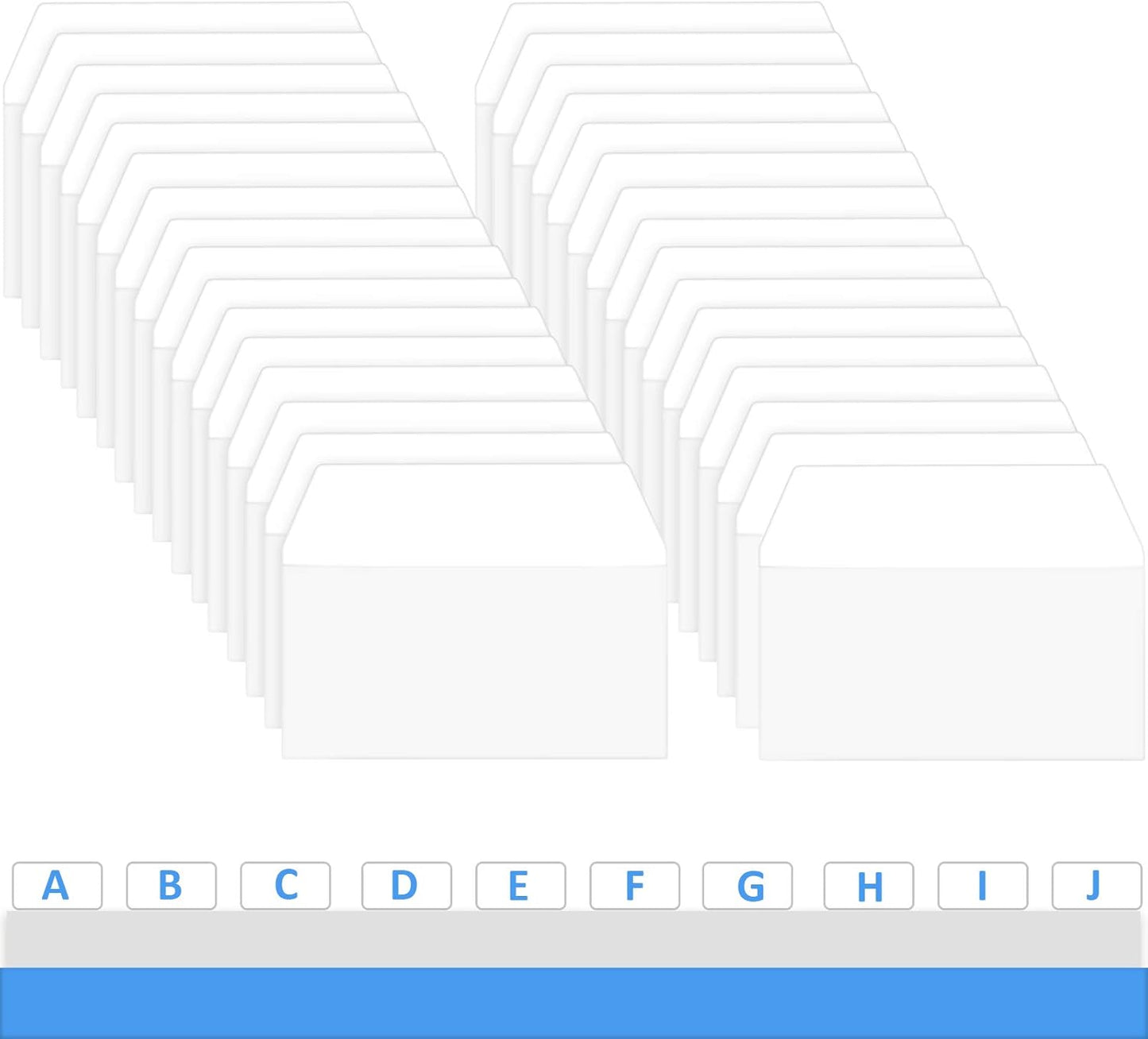 Zonon 400 Pieces Tabs 2 Inch Sticky Index Tabs, Writable and Repositionable File Labels Flags White Page Pop up Markers Labels for Reading Notes, Books and Classify Files