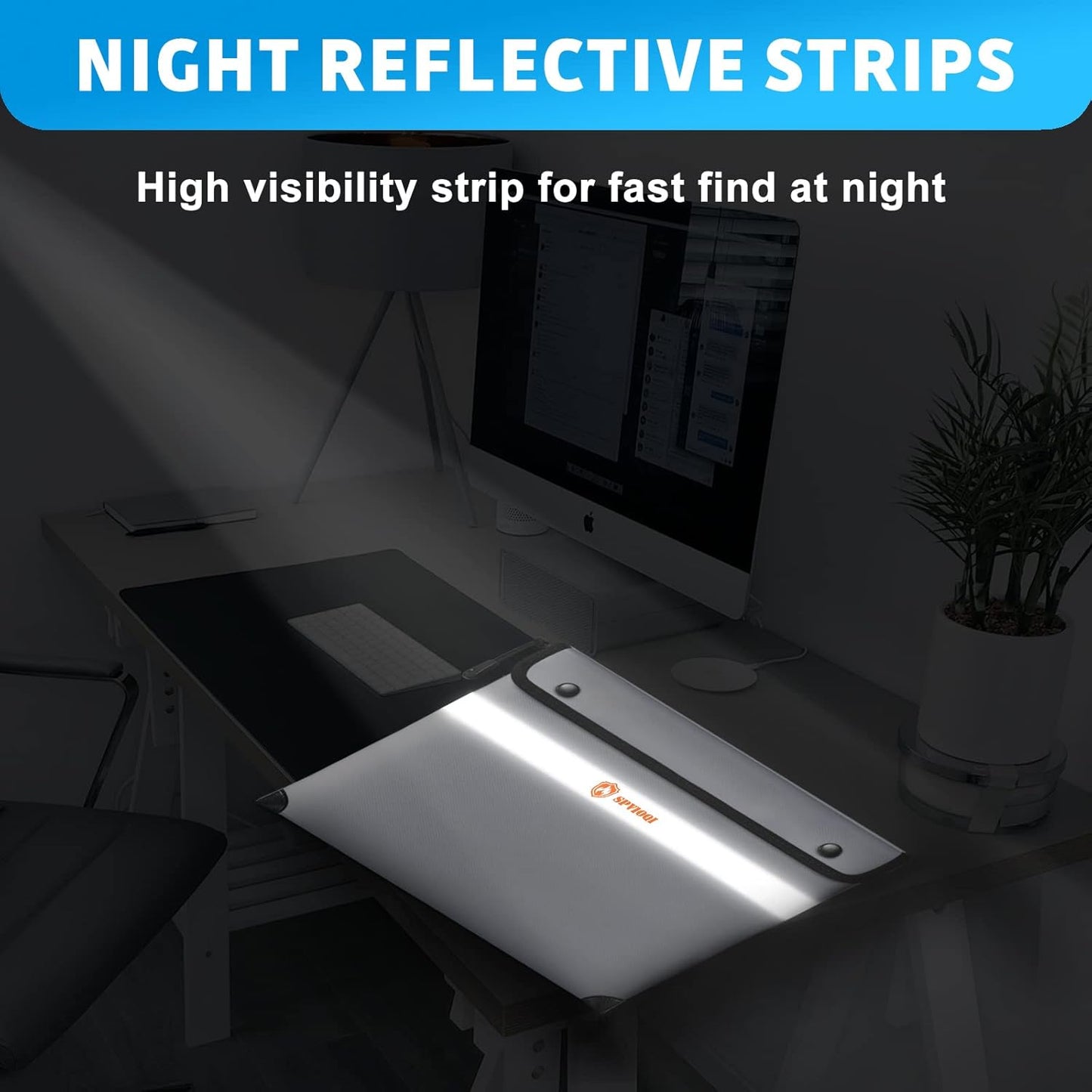 Upgraded Fireproof Document Bag 5200°F, 14.2” X 11” Waterproof Fireproof Bag with Zipper, 8 Layers of Heat Insulated Materials, Fireproof Money Bag for Cash, Important Documents and Valuables fire bag