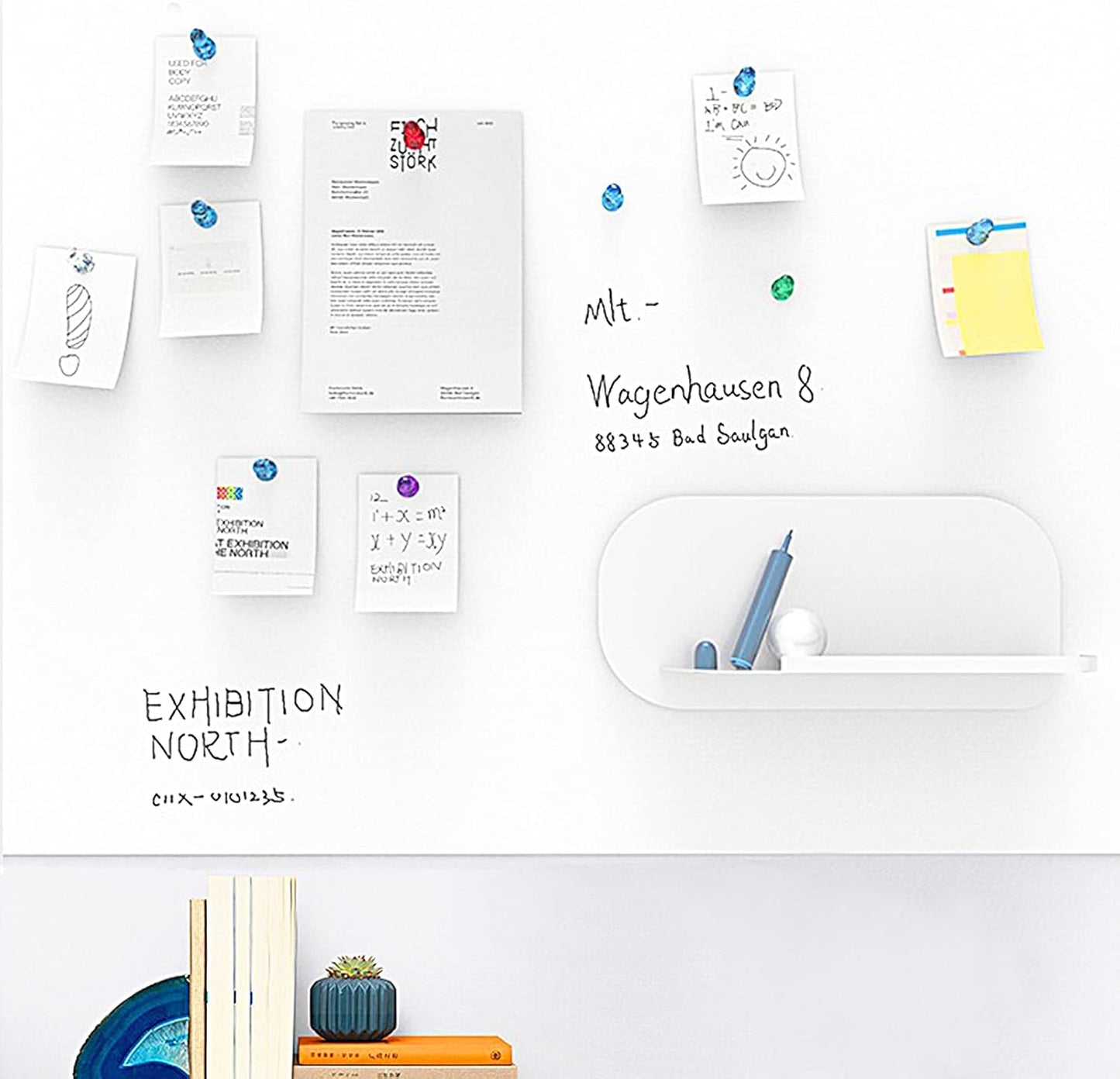 Ant Mag Magnetic Push Pins Strong Push Pin Magnets for Fridge Whiteboards Calendars Maps in School & Office Pack of 52 Assorted