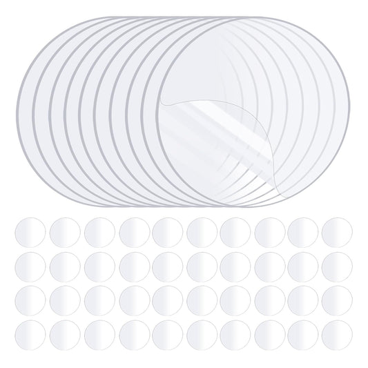50PCS Heavy Duty Double Sided Adhesive Mounting Circle Tape- Waterproof,Strong Adhesion,Clear, High Strength,No Residue Removability for Hanging,Wall Mounting, Home Decor,Adhesive for Shower